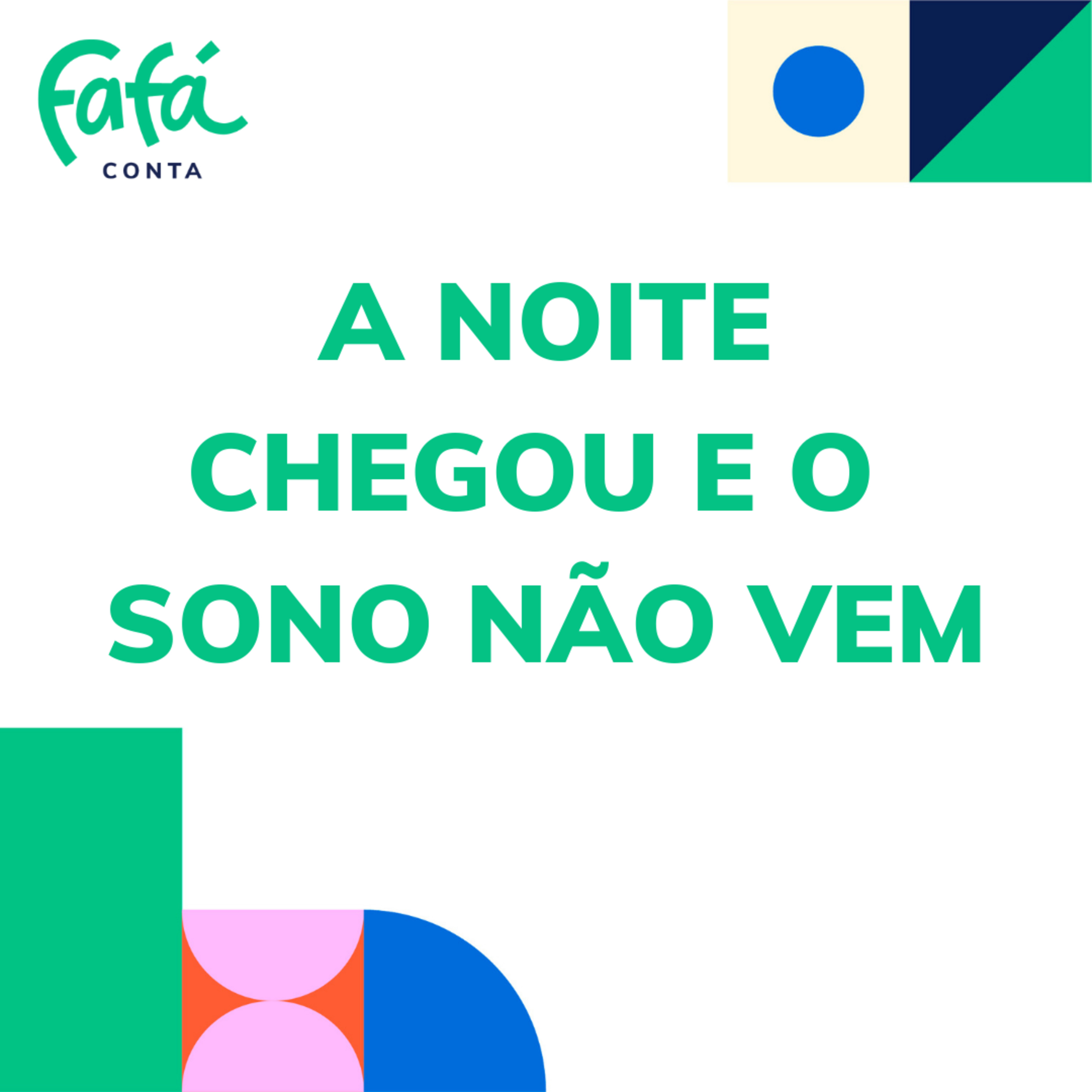 A NOITE CHEGOU E O SONO NÃO VEM... história infantil contada | Fafá conta