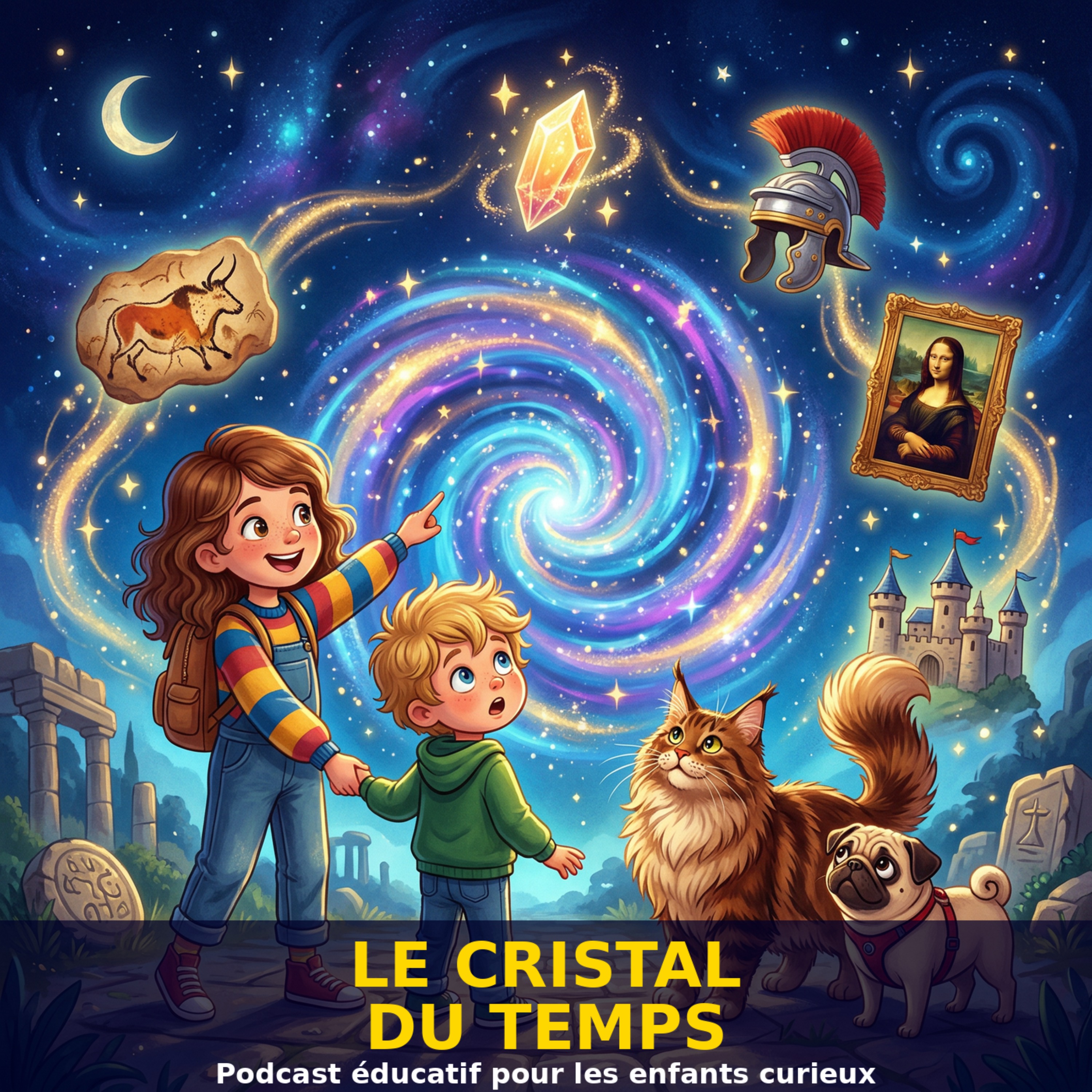 Le Cristal du Temps - Le podcast éducatif qui fait voyager les enfants à travers l'histoire ! cover art