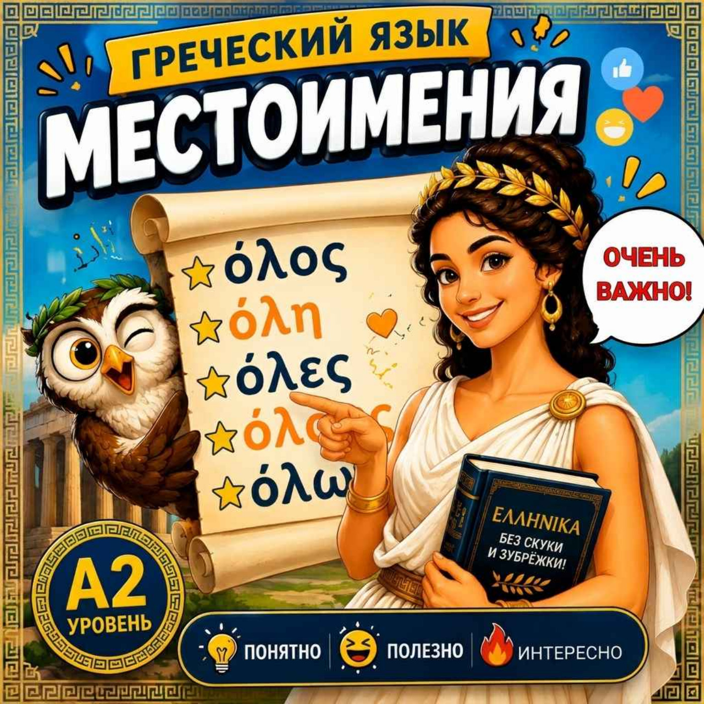 Весь / Вся / Всё - όλος, όλη, όλο | Все формы, падежи и примеры episode artwork