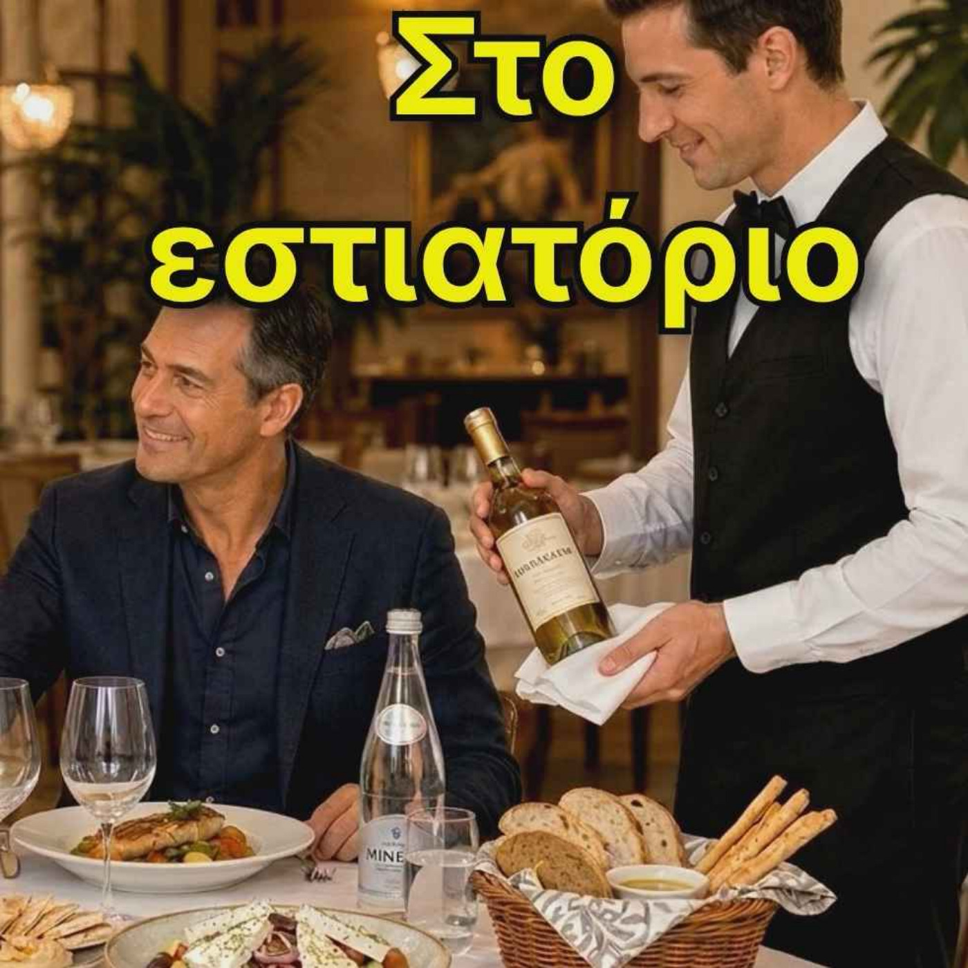 В РЕСТОРАНЕ 🍽️ Диалог на греческом | Στο εστιατόριο | Глаголы + Словарь + Полезные фразы