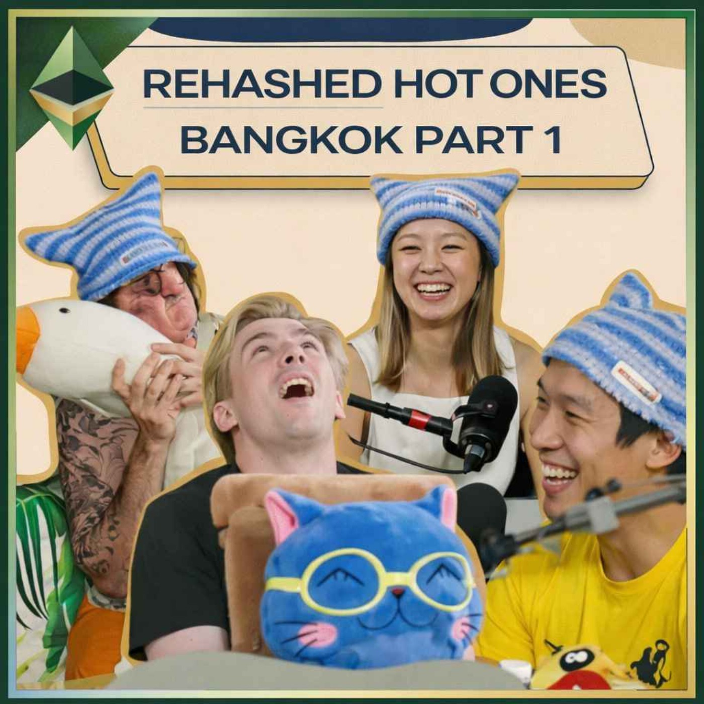 Rehashed Hot Ones Bangkok Pt 1 w/Jim Chang, David Phelps, and Grant Gerber episode artwork