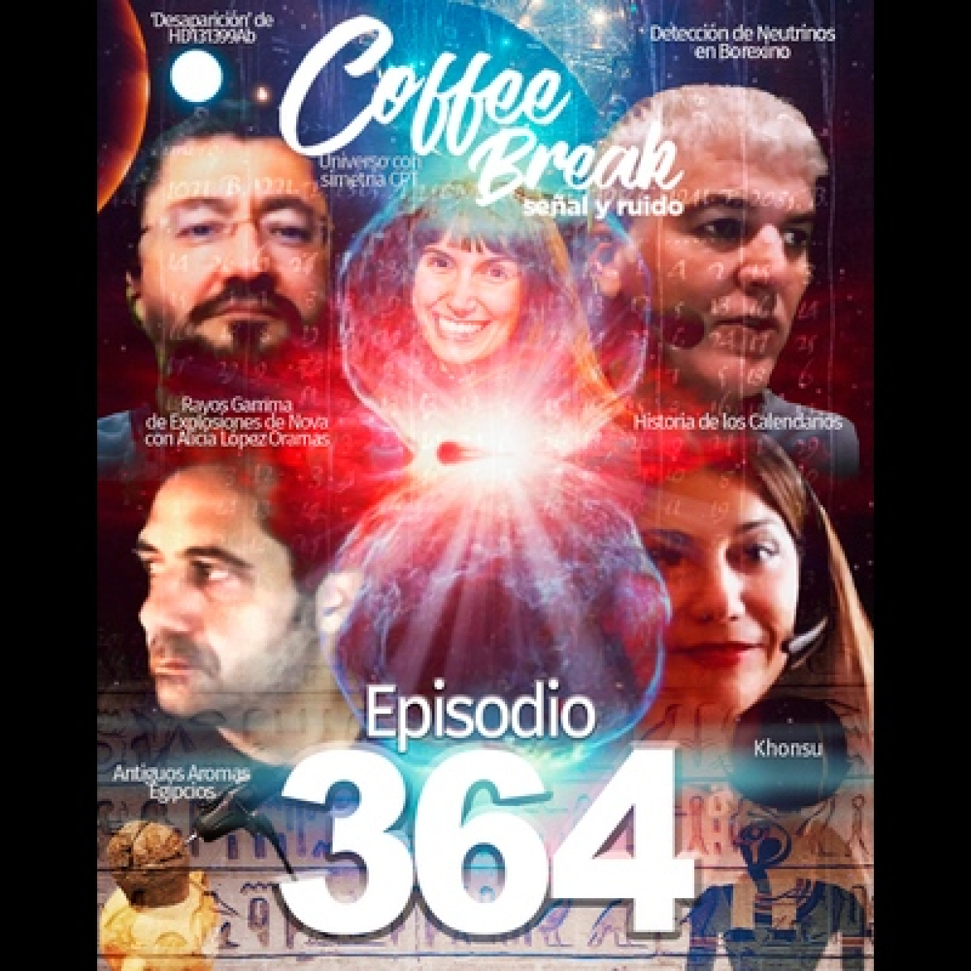 Ep364: Moon Knight; Arqueología; Novas y Rayos Gamma; Neutrinos de Borexino; CMS y Quark Top