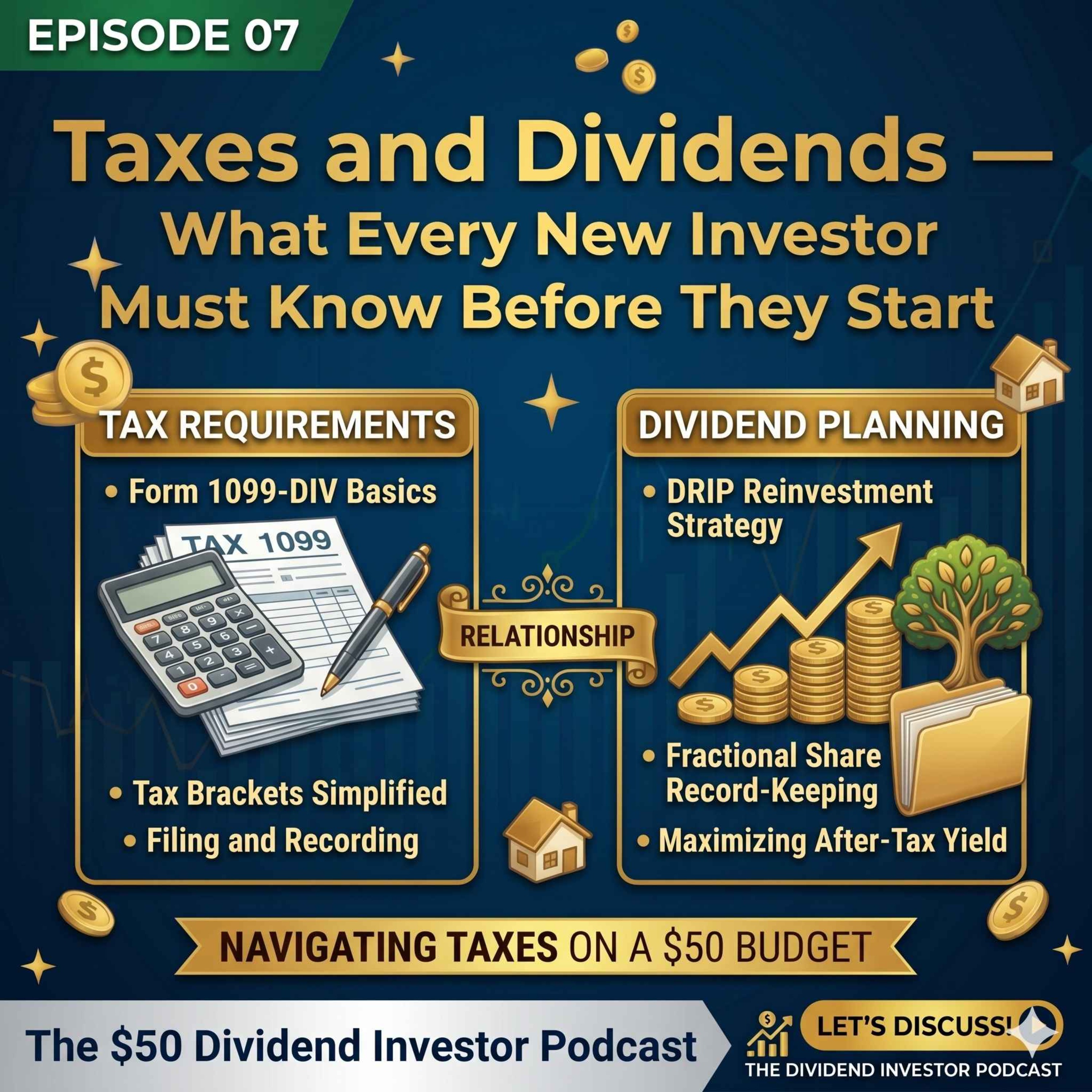 Taxes and Dividends — What Every New Investor Must Know Before They Start episode artwork