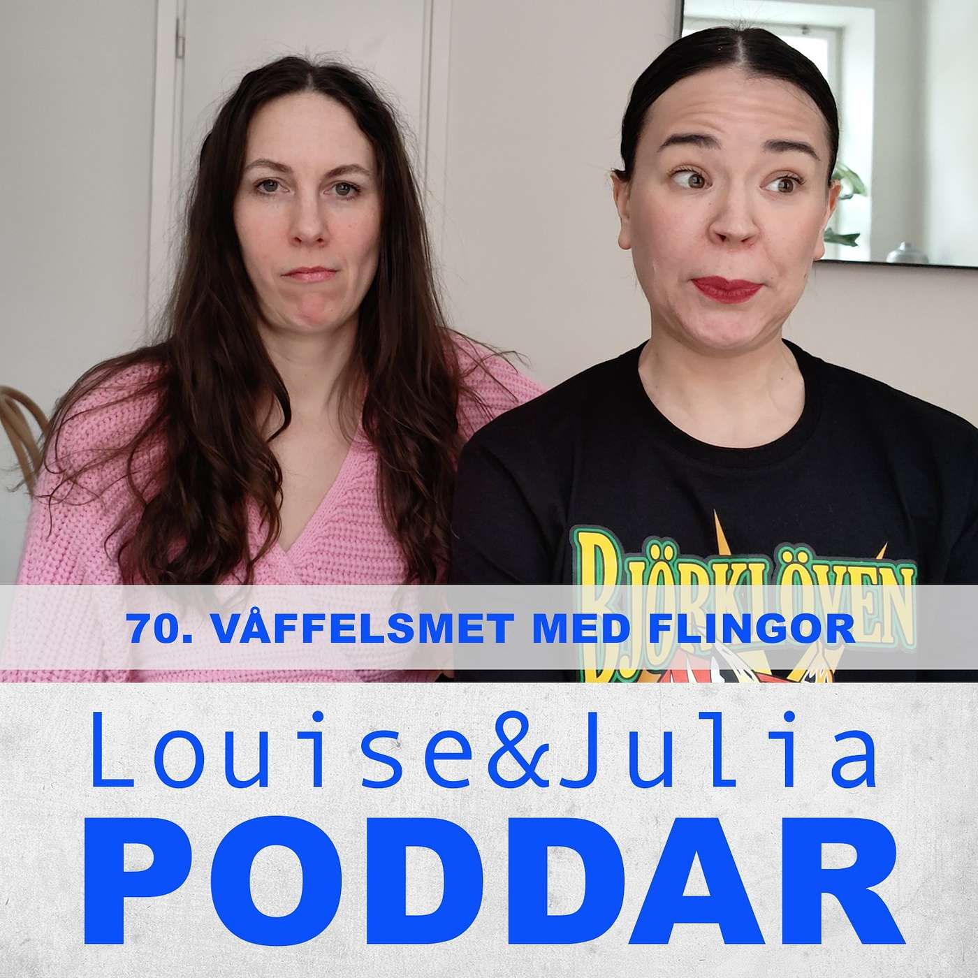 70. Våffelsmet med flingor
