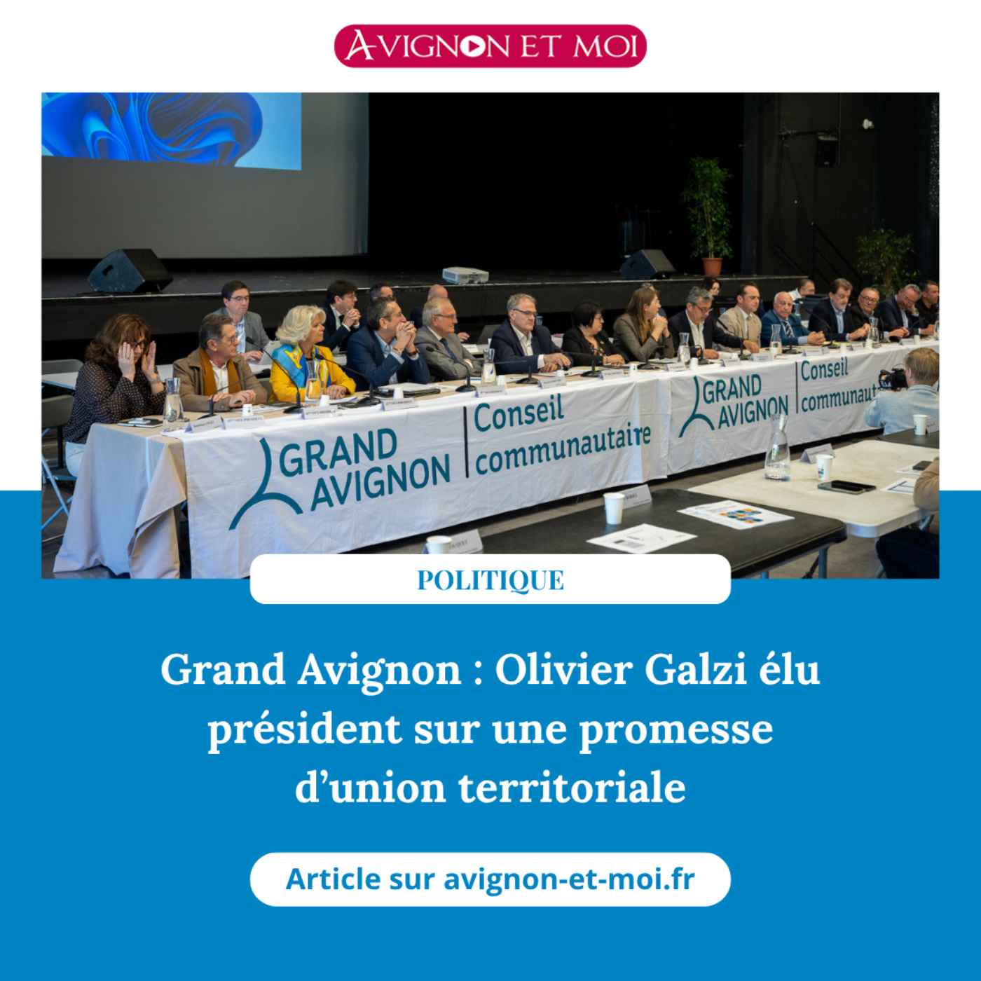 Olivier Galzi : Un plébiscite à 87,5 % pour présider l'agglomération episode artwork
