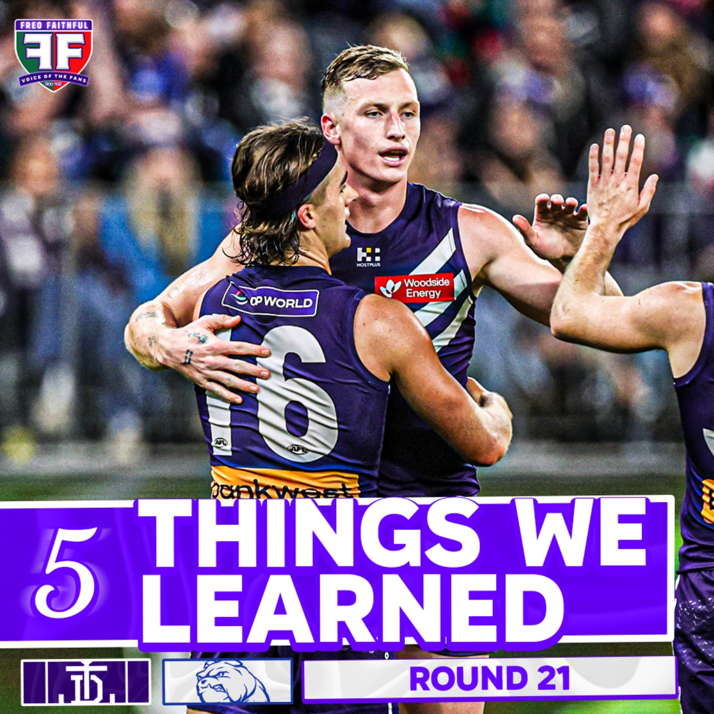 5 THINGS WE LEARNED from Fremantle v Western Bulldogs | AFL Round 21 2026 episode artwork