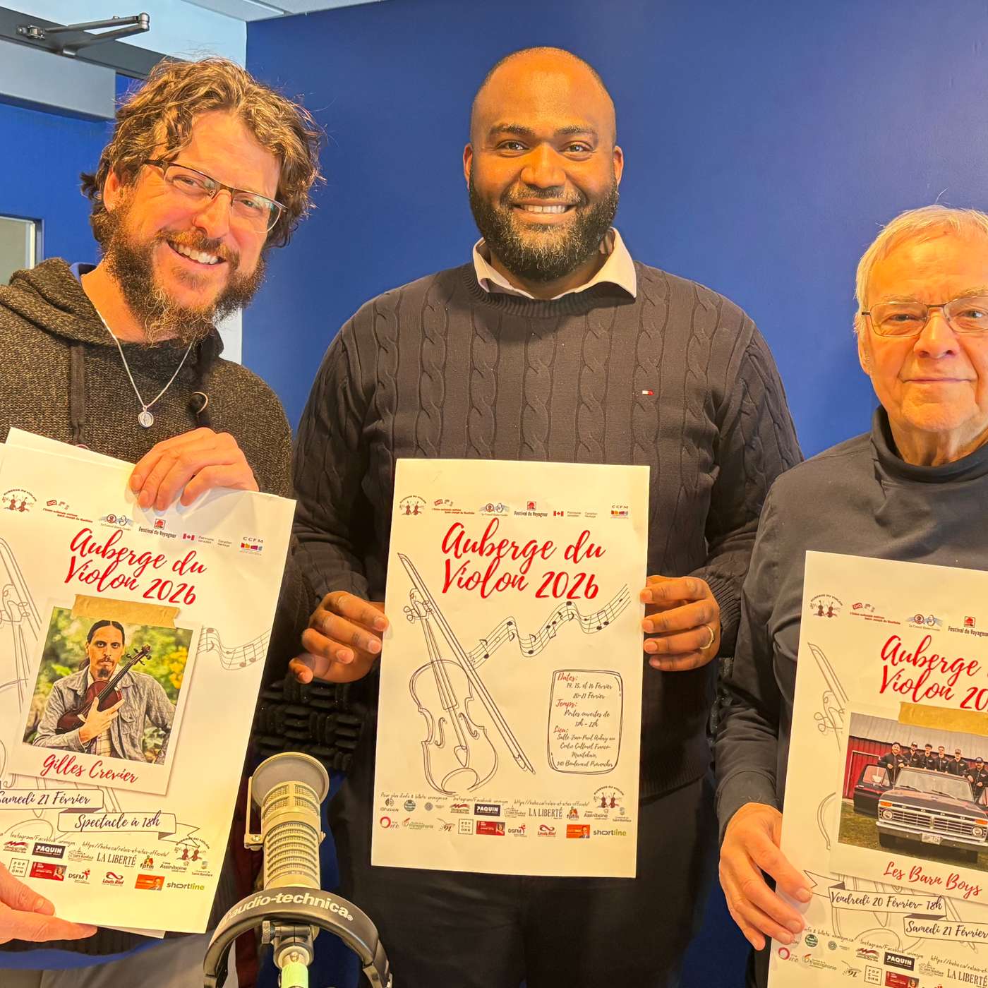David Dandeneau - Richard Turenne - Deri Nsambu Kembukuswa - La programmation de l'auberge du violon 2026 episode artwork
