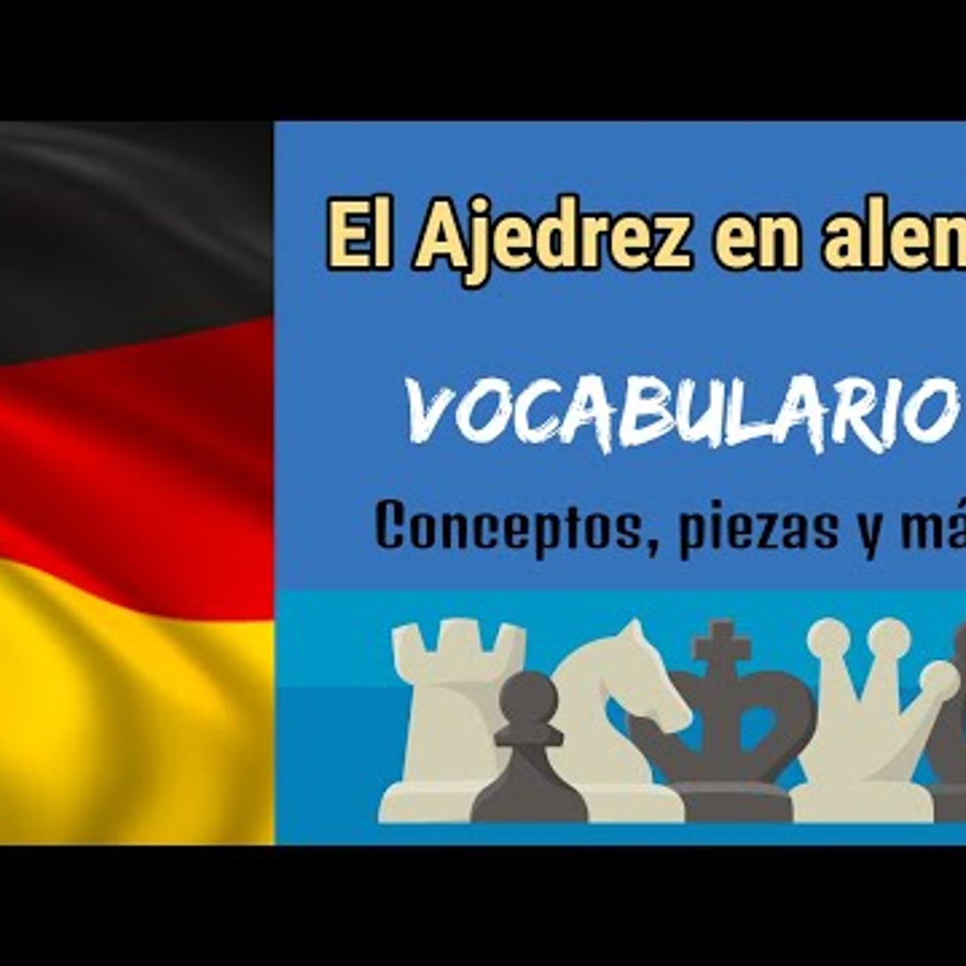 El Ajedrez en alemán (VOCABULARIO)  Alemán Básico