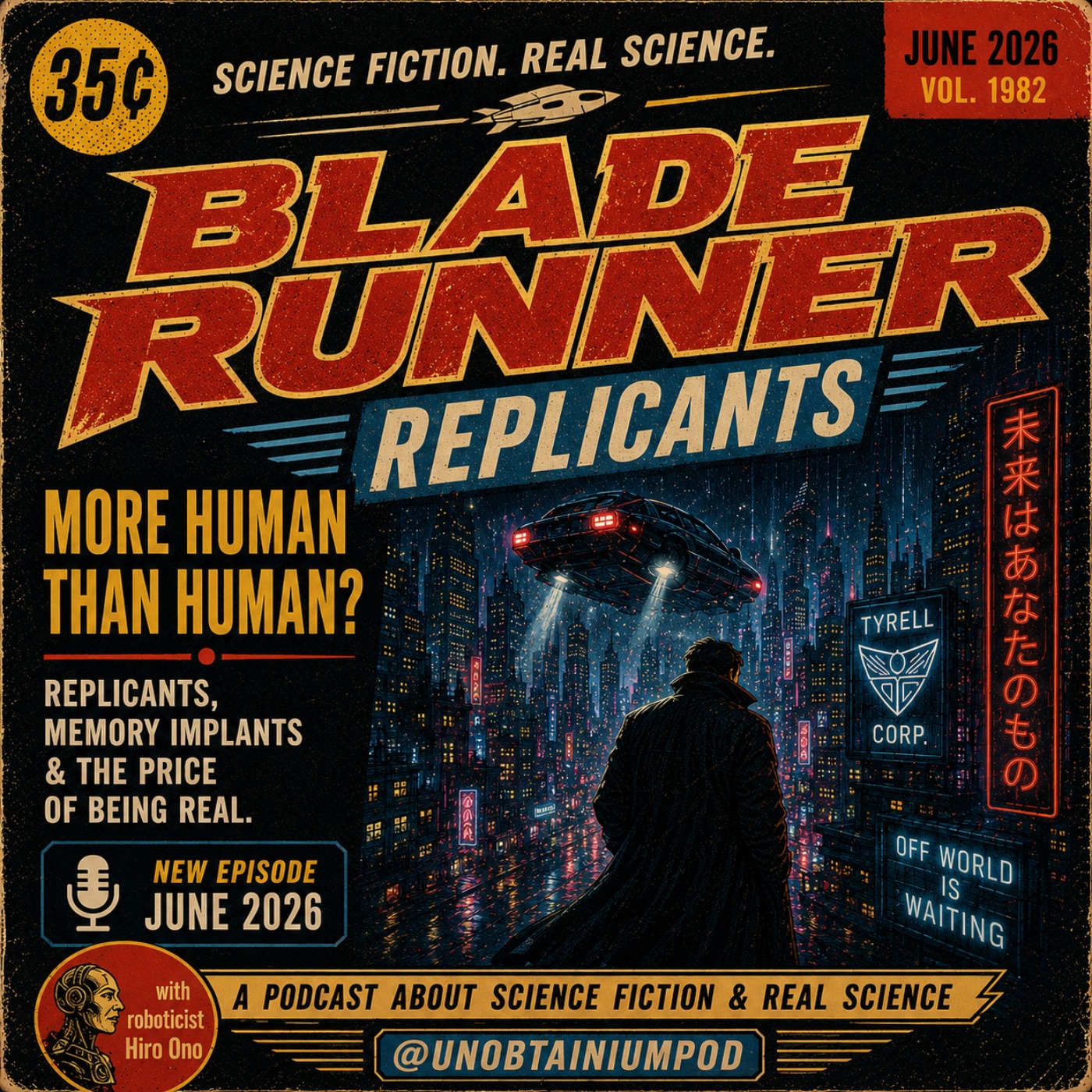 Can Robots Feel? Roboticist Hiro Ono joins us to explore consciousness, mortality, AI Robots, and what it means to be human as we discuss Ridley Scott’s thought-provoking sci-fi film Blade Runner. episode artwork