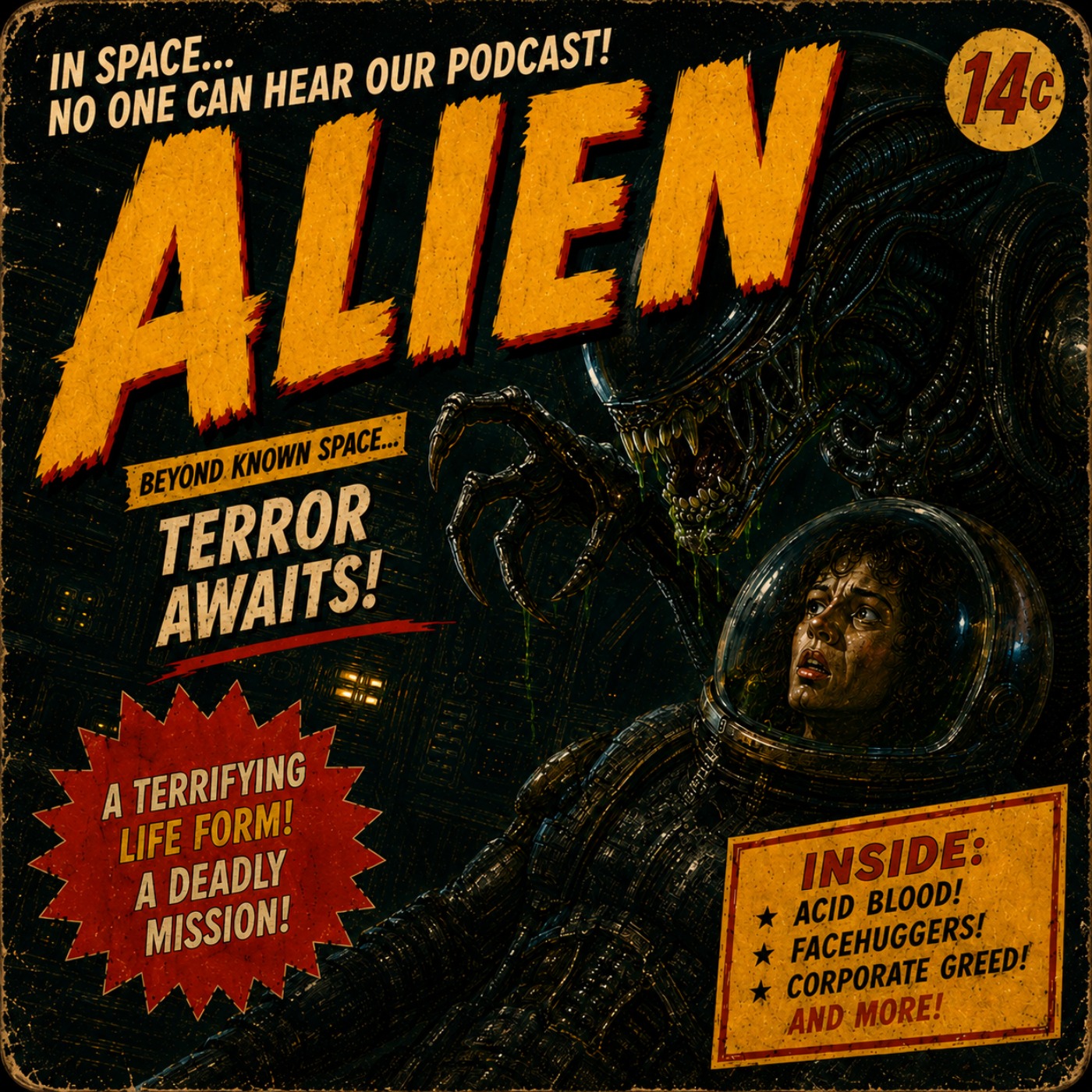 Why is a parasitic alien so terrifying? From Facehuggers to Xenomorphs, we dissect Space Travel, Exoplanets, and the Enduring Nightmares Implanted Within This Sci-Fi Masterpiece . episode artwork