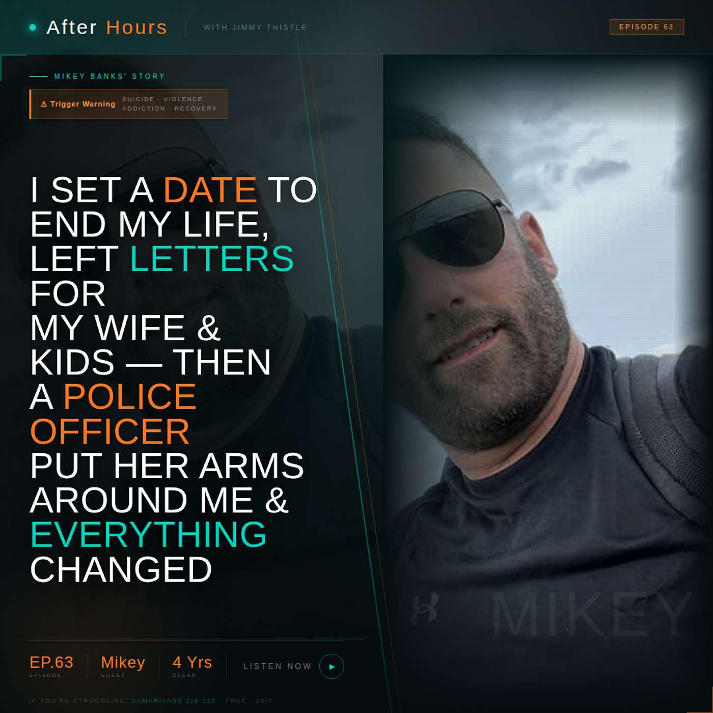 I Set a Date to End My Life, Left Letters for My Wife & Kids — Then a Police Officer Put Her Arms Around Me and Everything Changed episode artwork