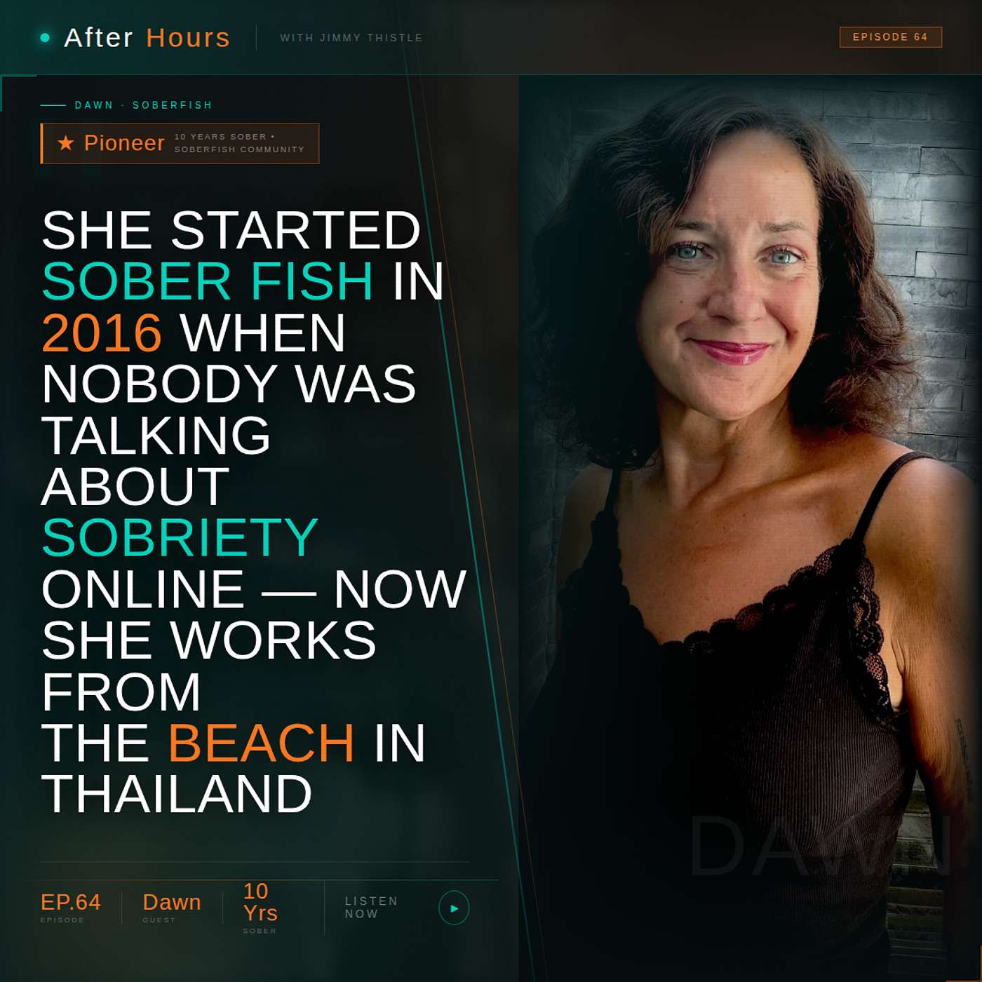 She Started Sober Fish in 2016 When Nobody Was Talking About Sobriety Online — Now She Works From the Beach in Thailand episode artwork