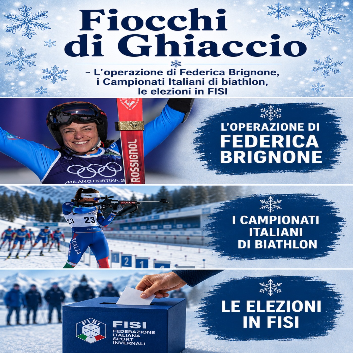 L'operazione di Federica Brignone, i Campionati Italiani di biathlon, le elezioni in FISI episode artwork
