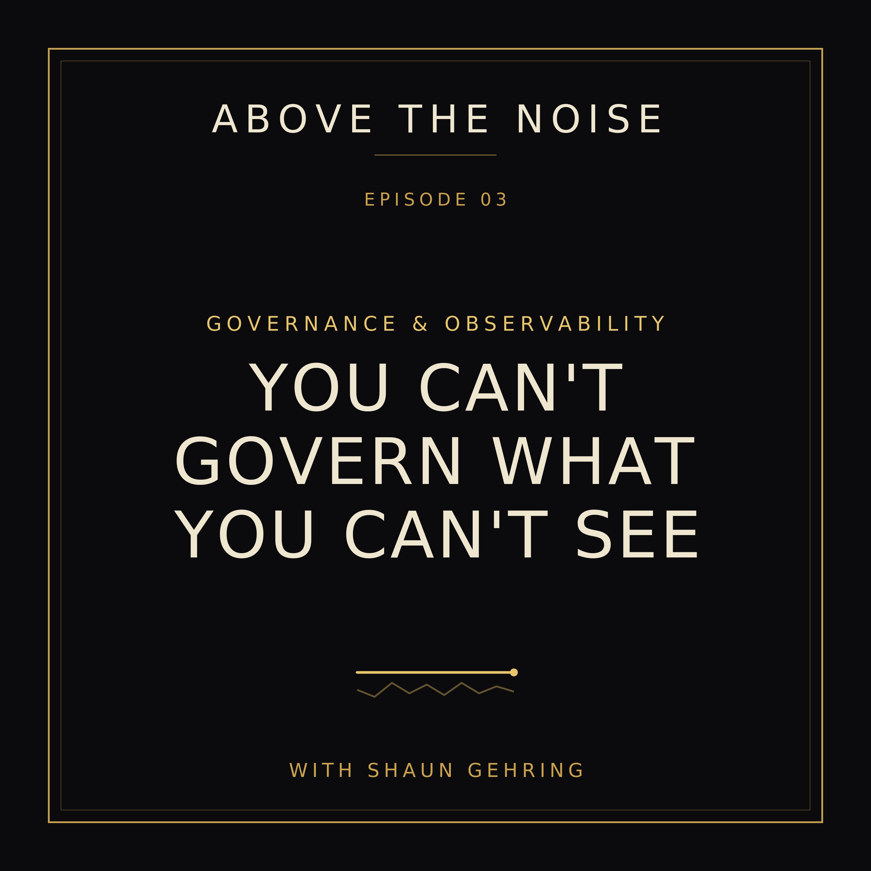 You Can't Govern What You Can't See
