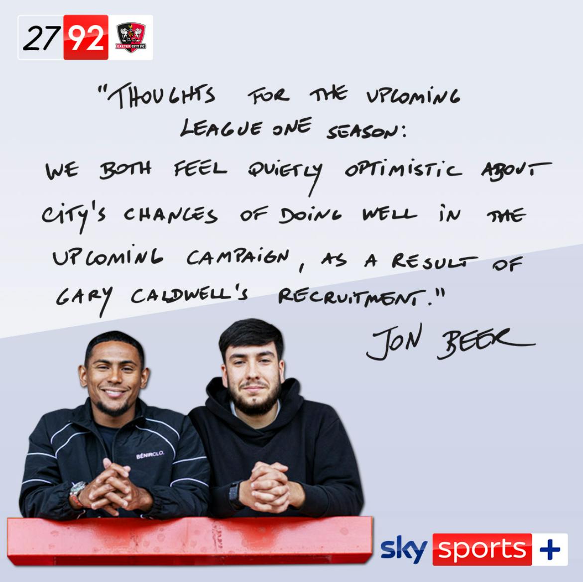 S1 Ep2: Meet The Players and Jon Films An Interview For SKY episode artwork