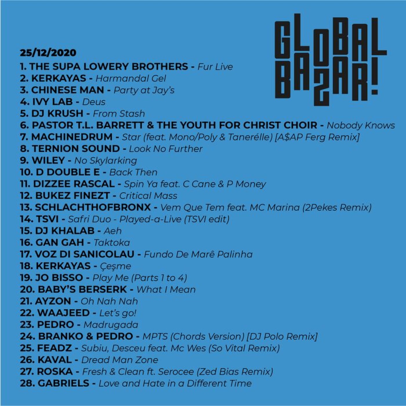 Fantaz - Global Bazar #4 - Kerkayas, Ternion Sound, Bukez Finezt, Dj Khalab, Waajeed, Feadz, Kaval, Jo Bisso