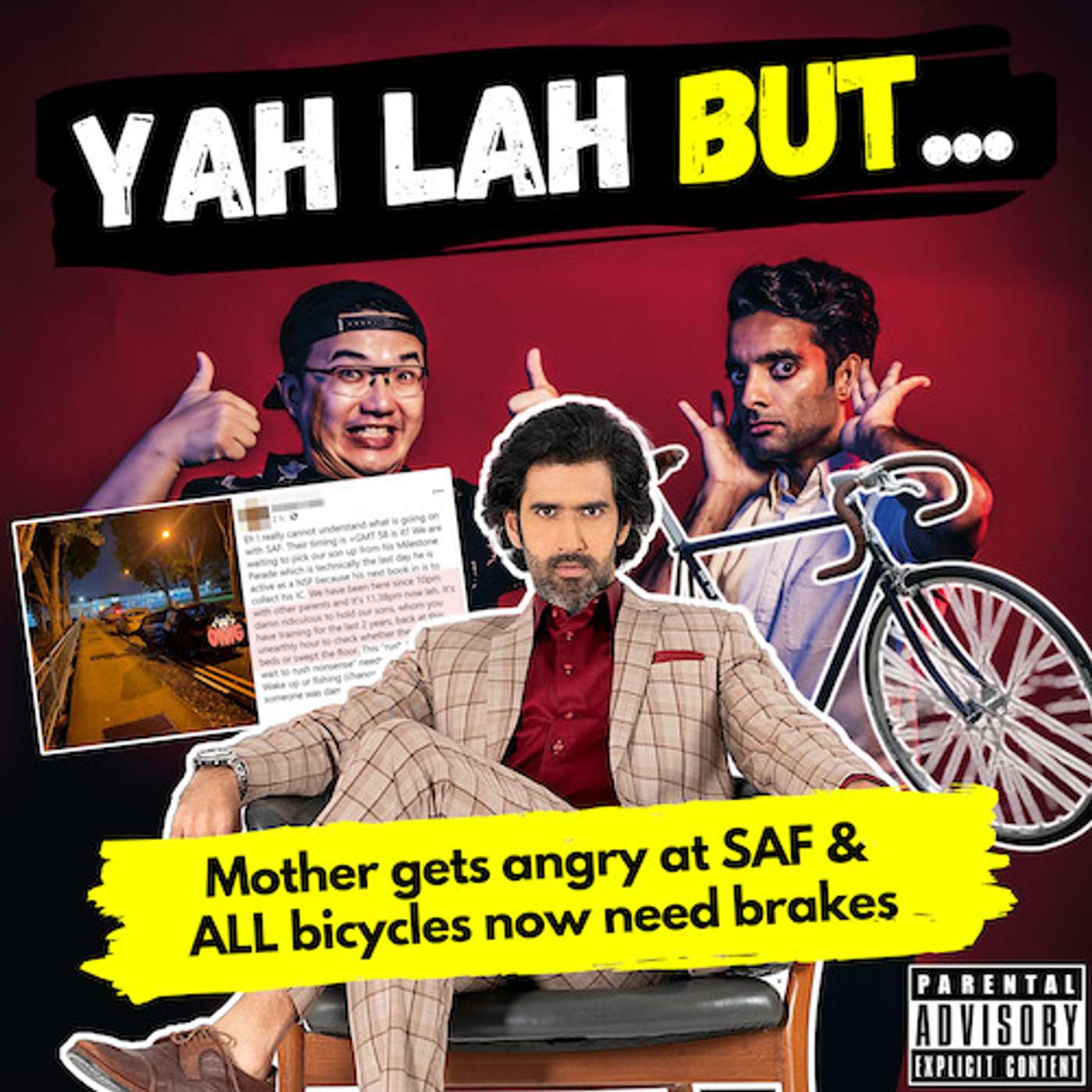 YLB #122 - A mother gets pissed at SAF for making her wait & ALL bicycles in SG now need brakes (feat. Rishi Budhrani) episode artwork