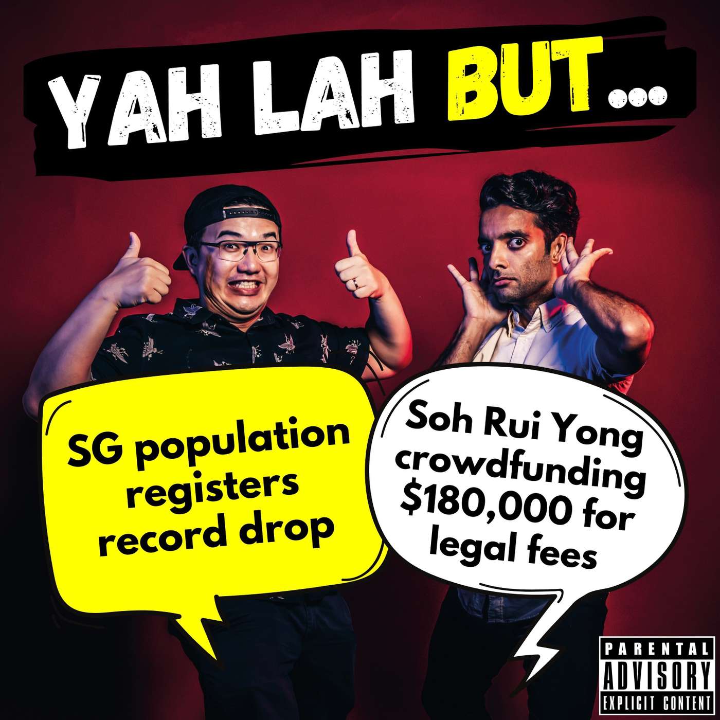 #213 - Singapore population registers record drop & runner Soh Rui Yong crowdfunding $180,000 for legal fees episode artwork