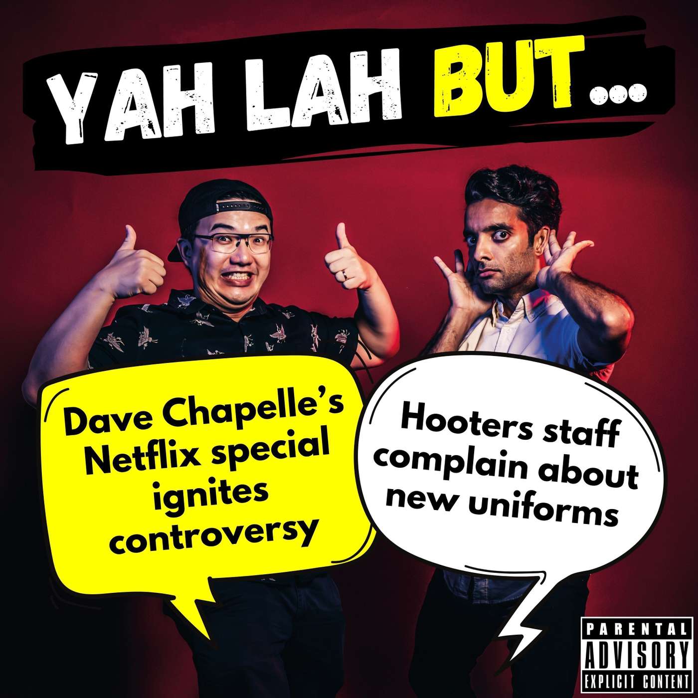 #221 - Comedian Dave Chapelle’s Netflix special ignites “transphobia” controversy & Hooters staff complain that their new uniforms are inappropriate episode artwork