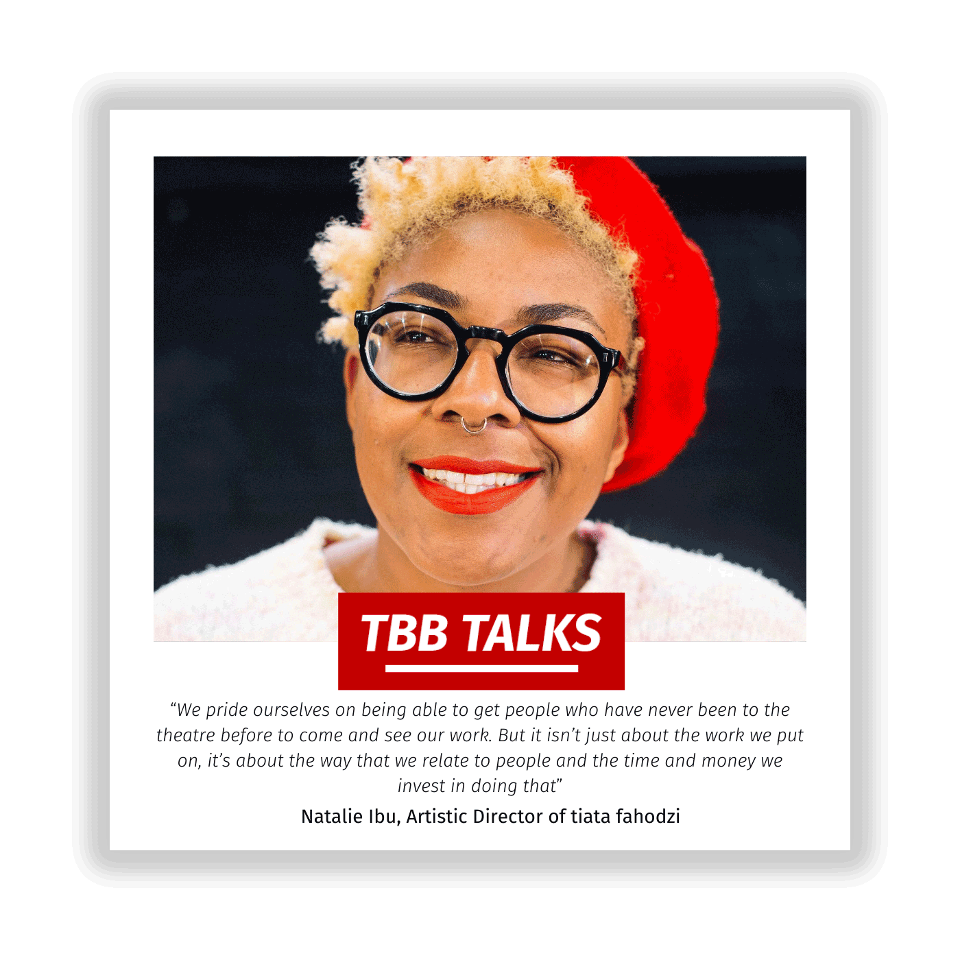 TBB Talks To… Natalie Ibu Artistic Director of tiata fahodzi episode artwork