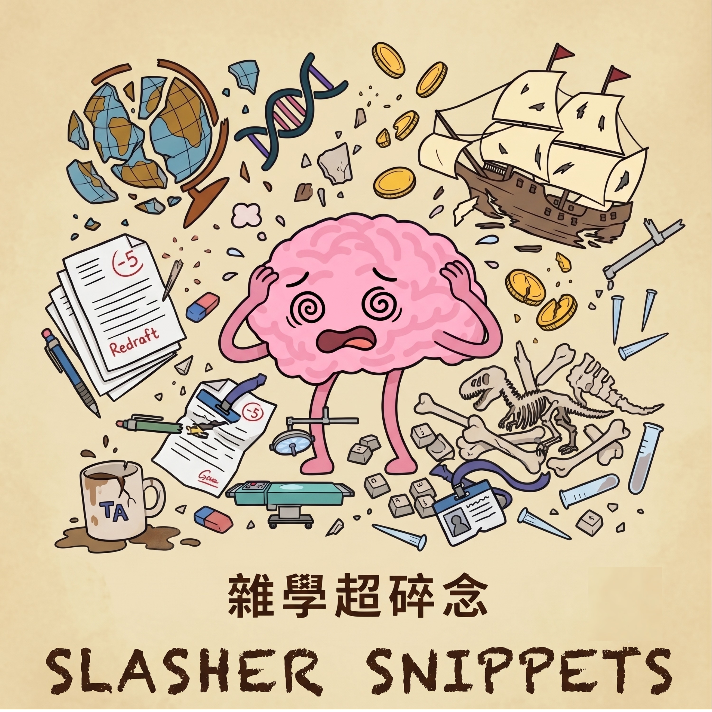 5分鐘跨領域雜學筆記 ✕ 斜槓斜到脊椎側彎的理工男碎碎念|Slasher Patch Log(Taiwanese Mandarin)