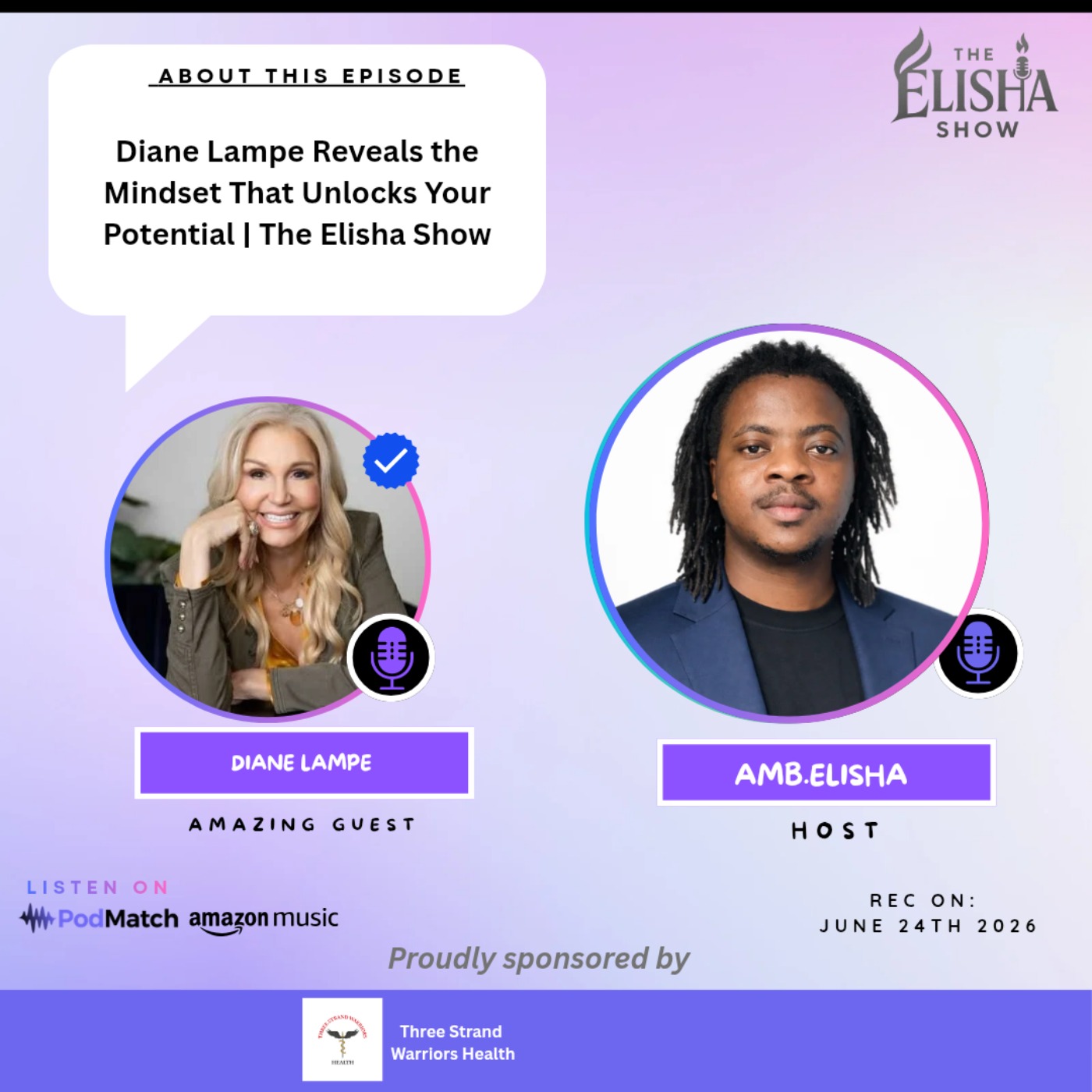 Diane Lampe Reveals the Mindset That Unlocks Your Potential | The Elisha Show episode artwork