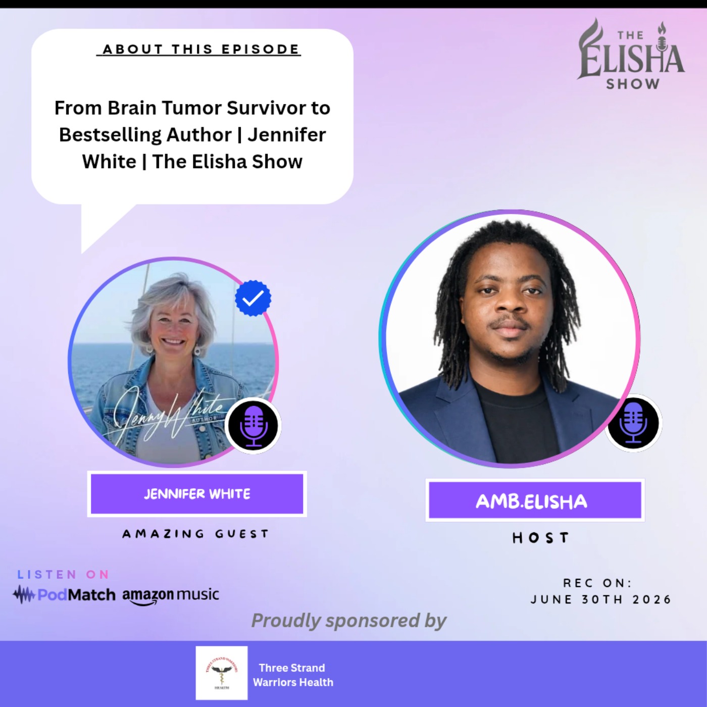 From Brain Tumor Survivor to Bestselling Author | Jennifer White | The Elisha Show
