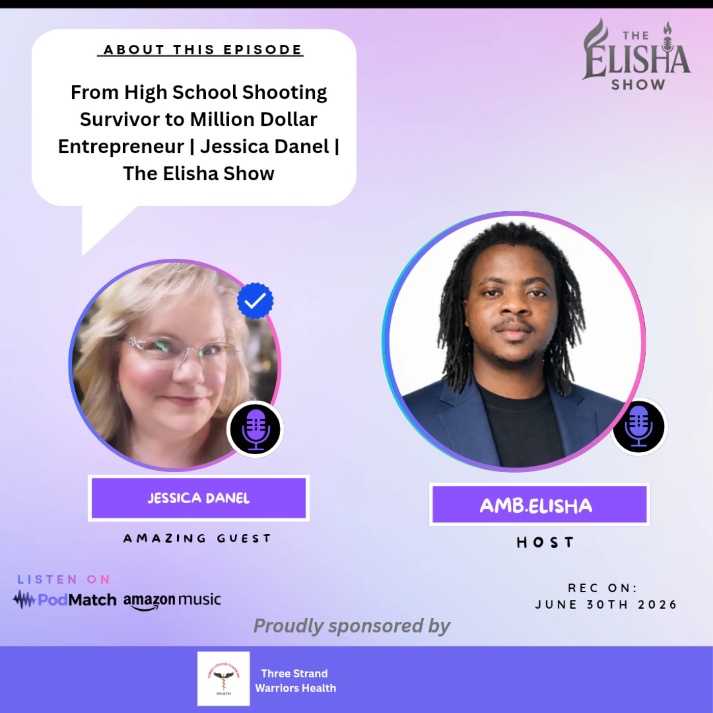 From High School Shooting Survivor to Million Dollar Entrepreneur | Jessica Danel | The Elisha Show