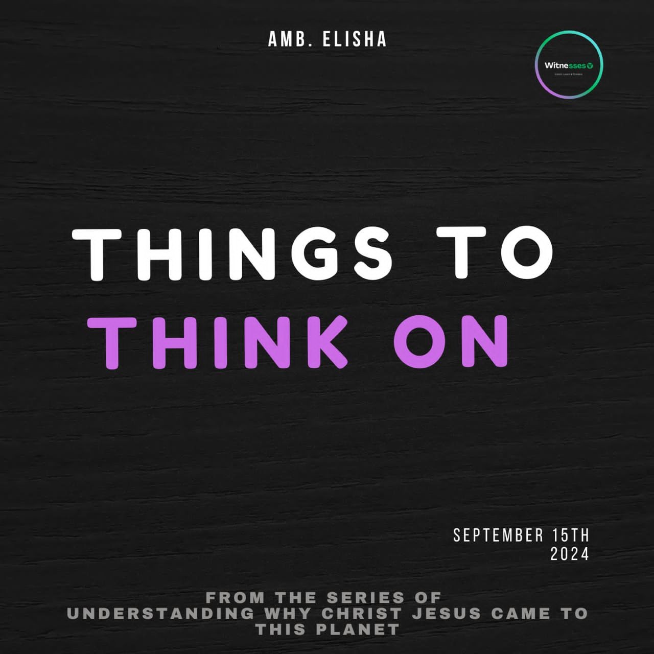The Elisha Show: Purpose Driven Life & Mastery