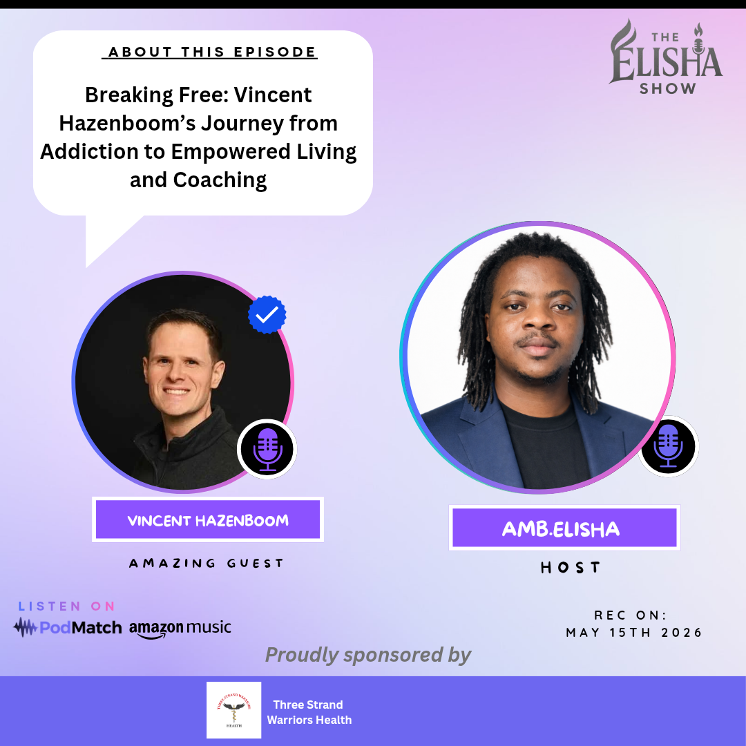 Breaking Free: Vincent Hazenboom’s Journey from Addiction to Empowered Living and Coaching | With Amb. Elisha