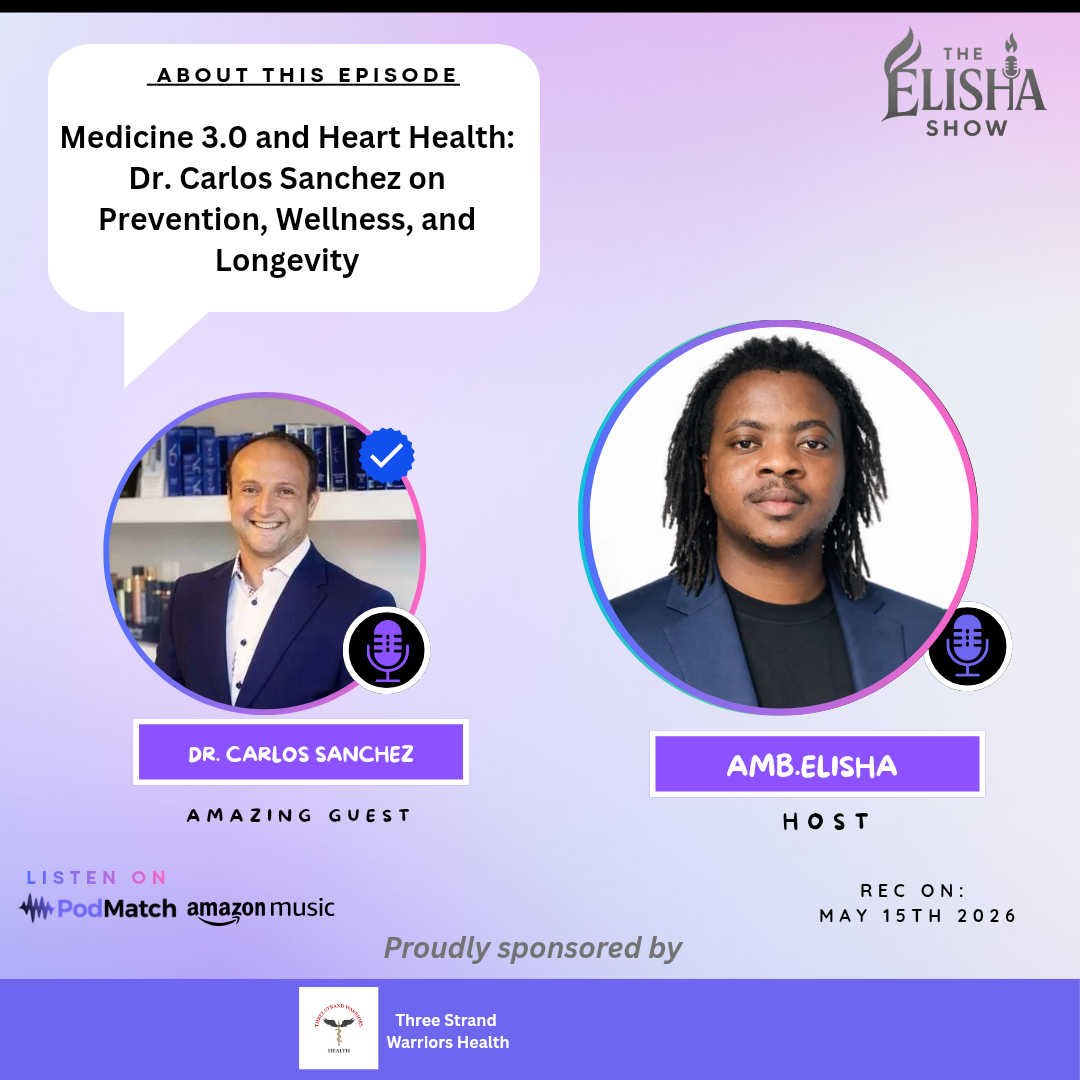 Medicine 3.0 and Heart Health: Dr. Carlos Sanchez on Prevention, Wellness, and Longevity | With Amb. Elisha