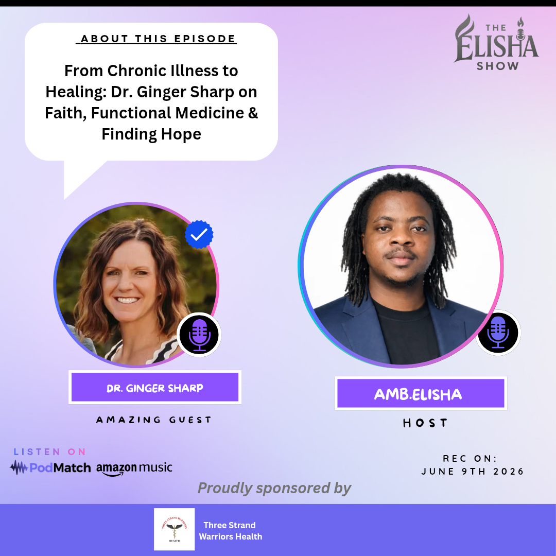 From Chronic Illness to Healing: Dr. Ginger Sharp on Faith, Functional Medicine & Finding Hope | Amb. Elisha