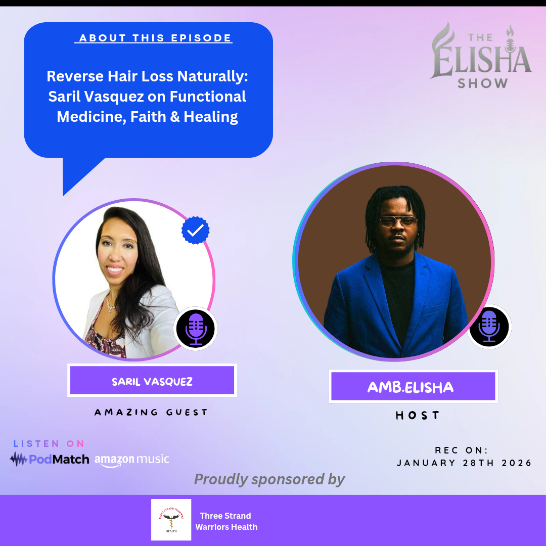 Reverse Hair Loss Naturally: Saril Vasquez on Functional Medicine, Faith & Healing | With Amb. Elisha