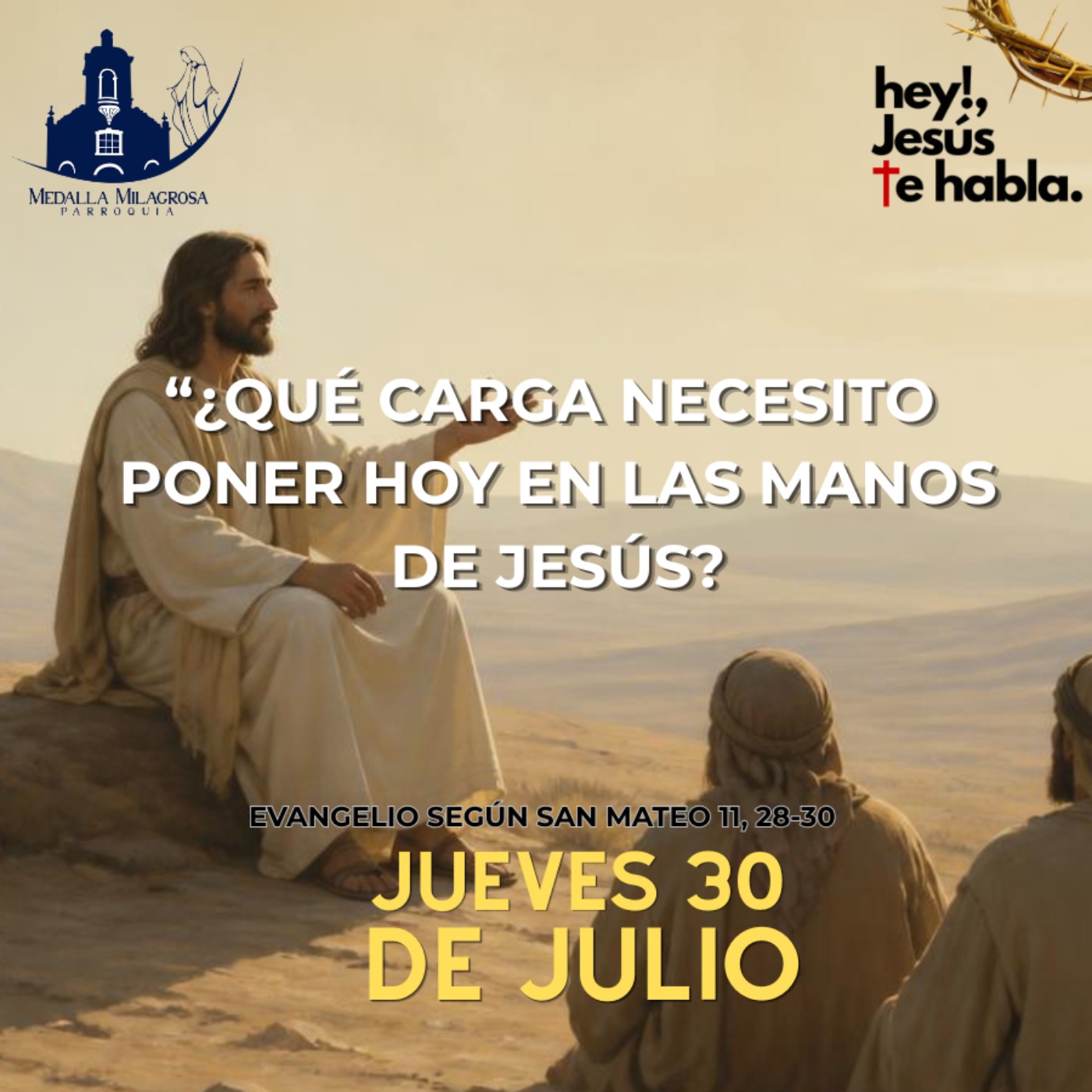 ¿Qué carga necesito poner hoy en las manos de Jesús para experimentar la paz que solo Él puede dar? episode artwork