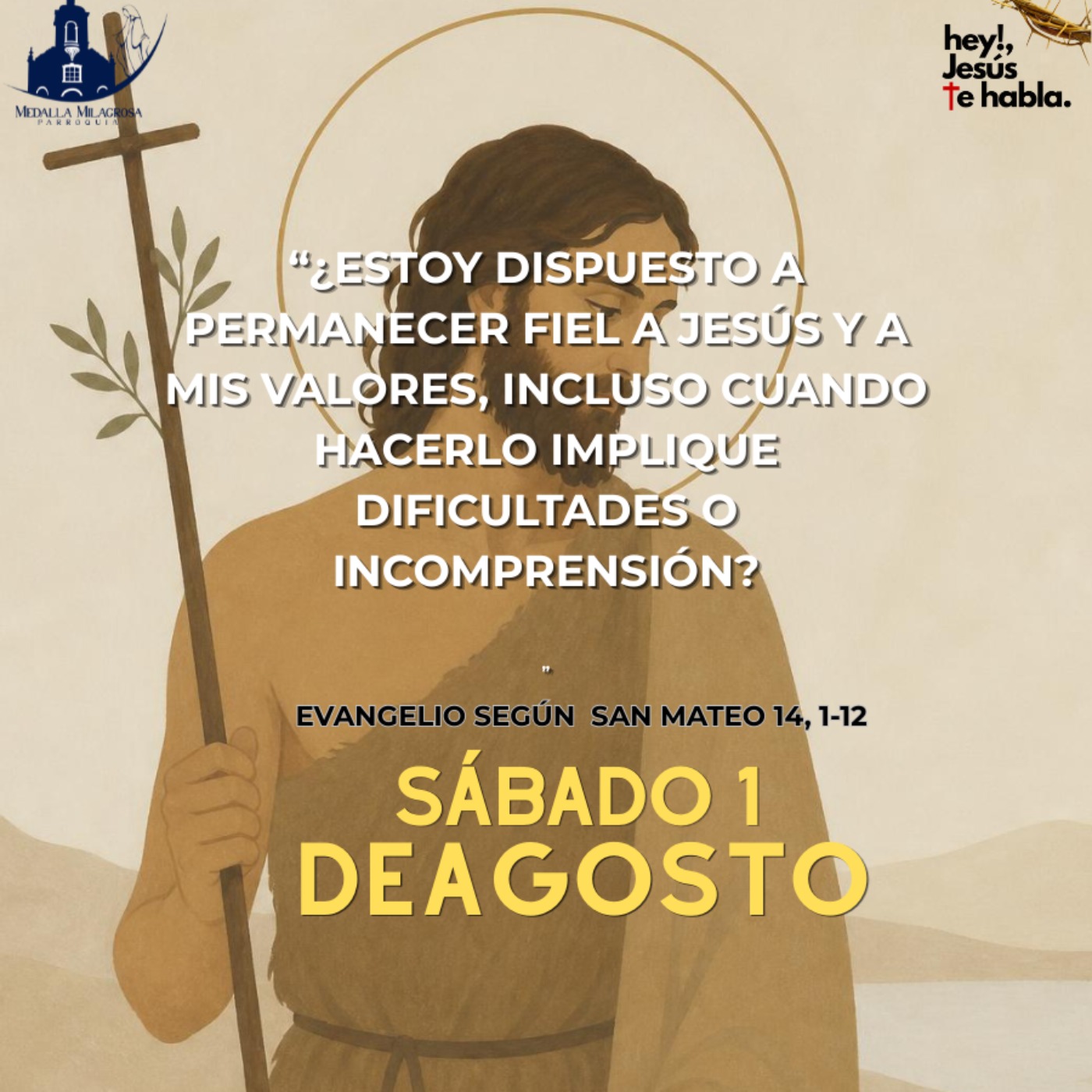 ¿Estoy dispuesto a permanecer fiel a Jesús y a mis valores, incluso cuando hacerlo implique dificultades o incomprensión? episode artwork