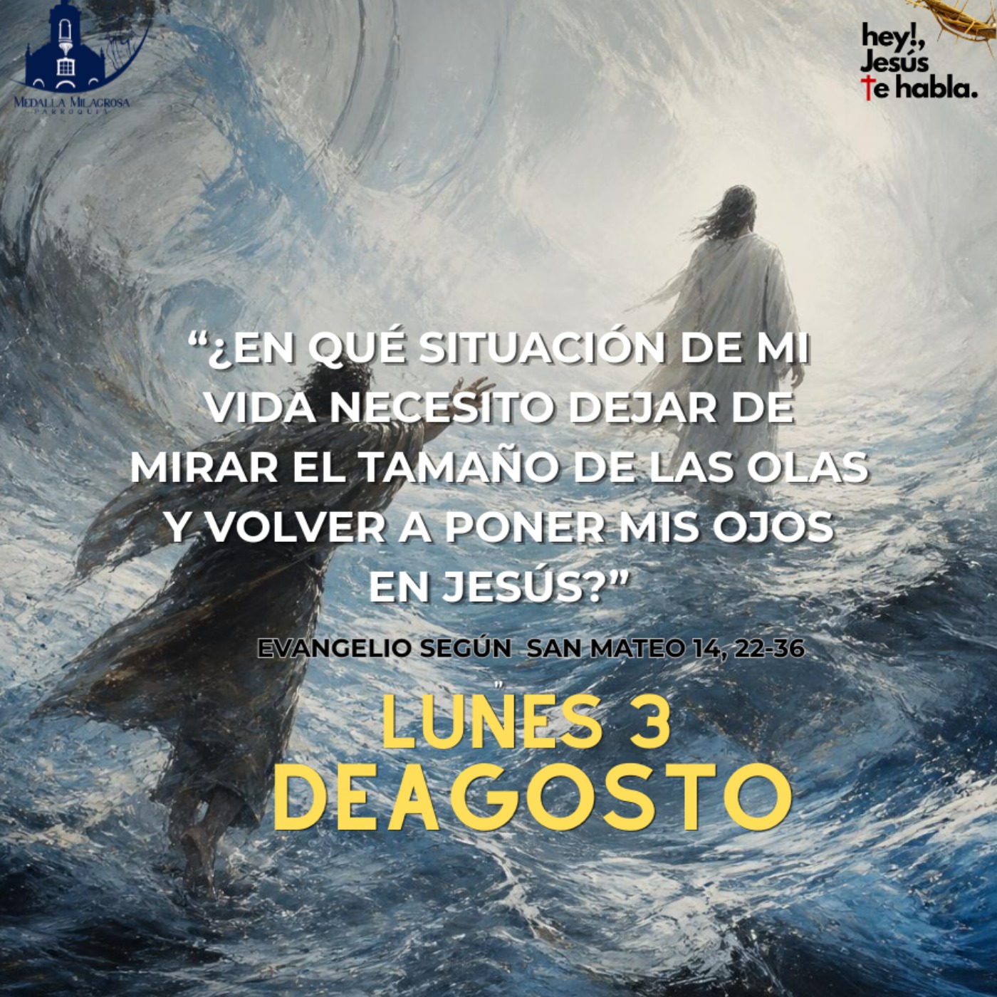 ¿En qué situación de mi vida necesito dejar de mirar el tamaño de las olas y volver a poner mis ojos en Jesús? episode artwork