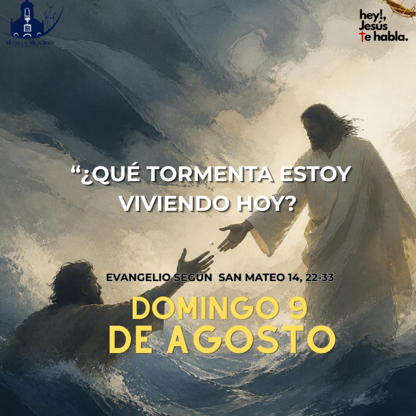 ¿Qué tormenta estoy viviendo hoy y qué pasaría si, en lugar de mirar el tamaño de las olas, fijara mi mirada en Jesús? episode artwork