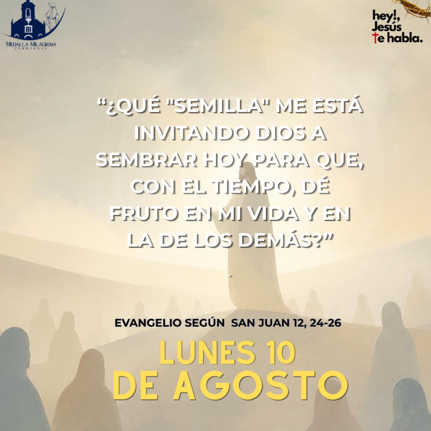 ¿Qué "semilla" me está invitando Dios a sembrar hoy para que, con el tiempo, dé fruto en mi vida y en la de los demás? episode artwork