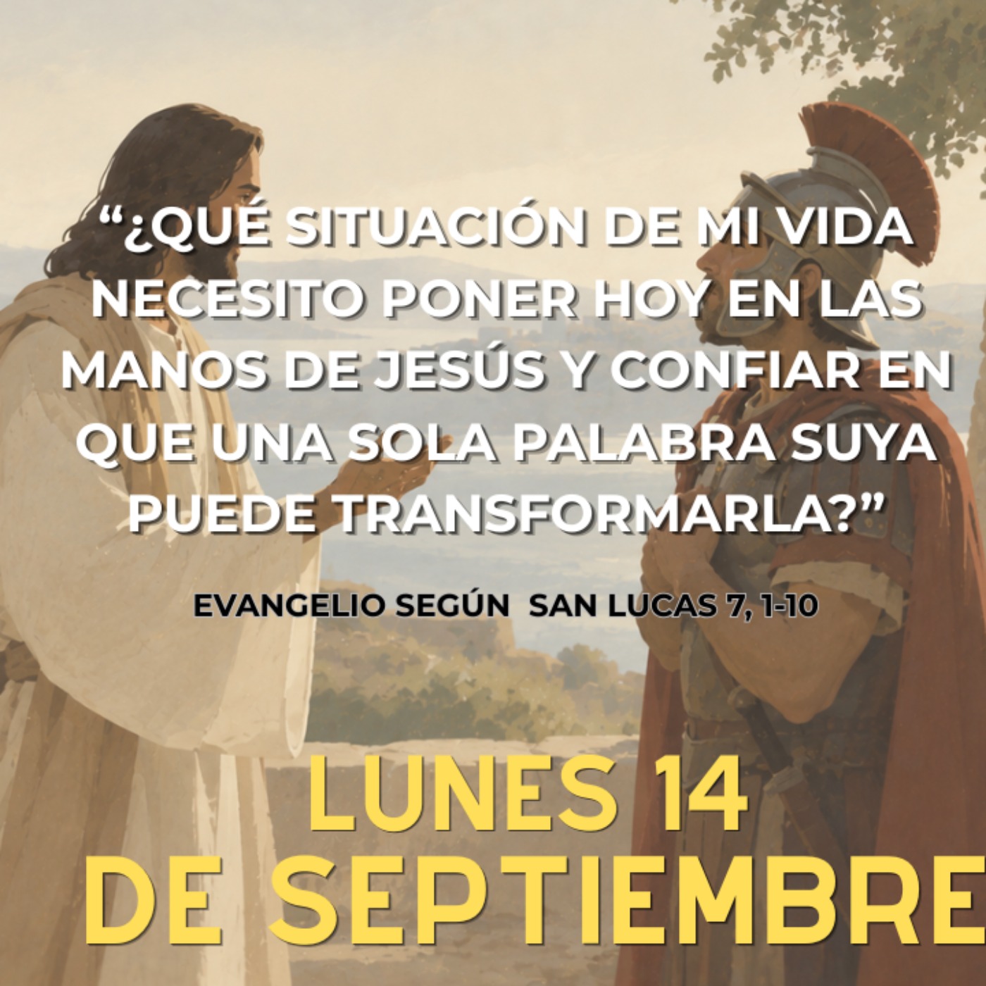 ¿Qué situación de mi vida necesito poner hoy en las manos de Jesús y confiar en que una sola palabra suya puede transformarla? episode artwork