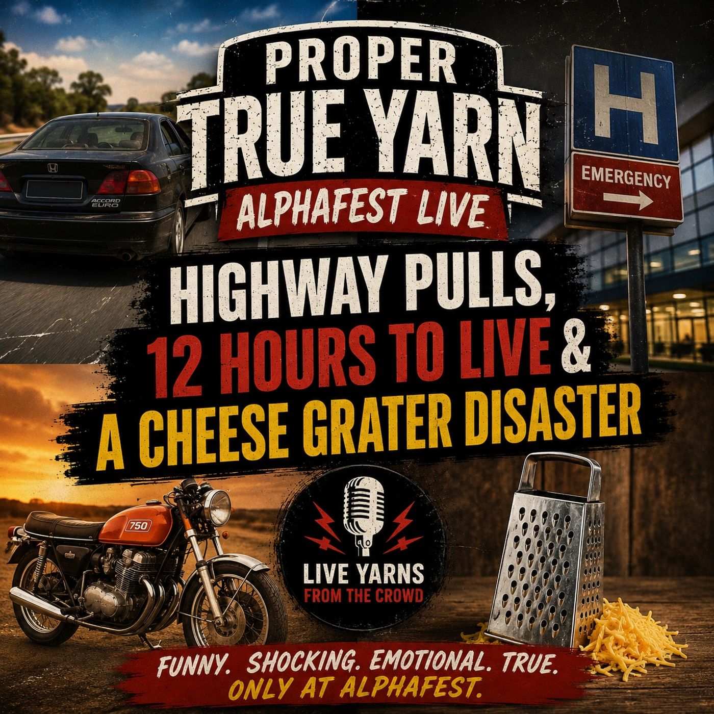 Highway Shockers, Cancer Survival & A Cheese Grater Disaster
