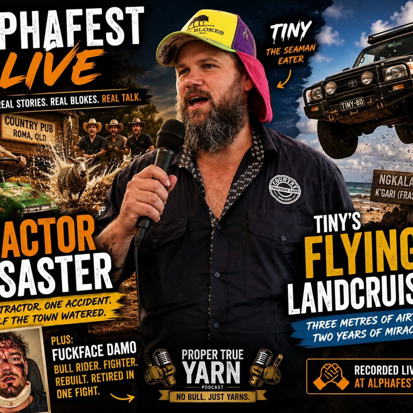 The Tractor Disaster & Tiny's Flying LandCruiser Live at AlphaFest