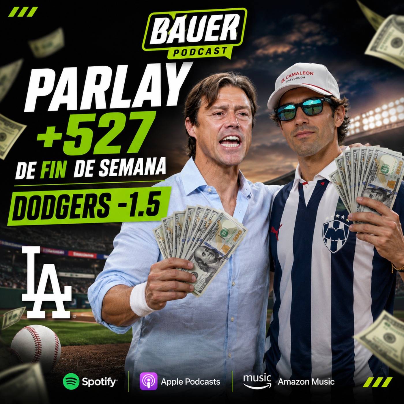 PARLAY +527 DE FIN DE SEMANA / DODGERS -1.5