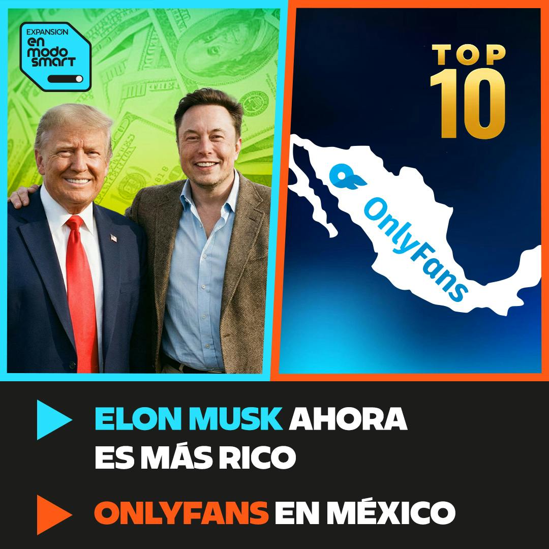 México en el top 10 de consumidores en OnlyFans y Elon Musk es más rico gracias a Trump episode artwork