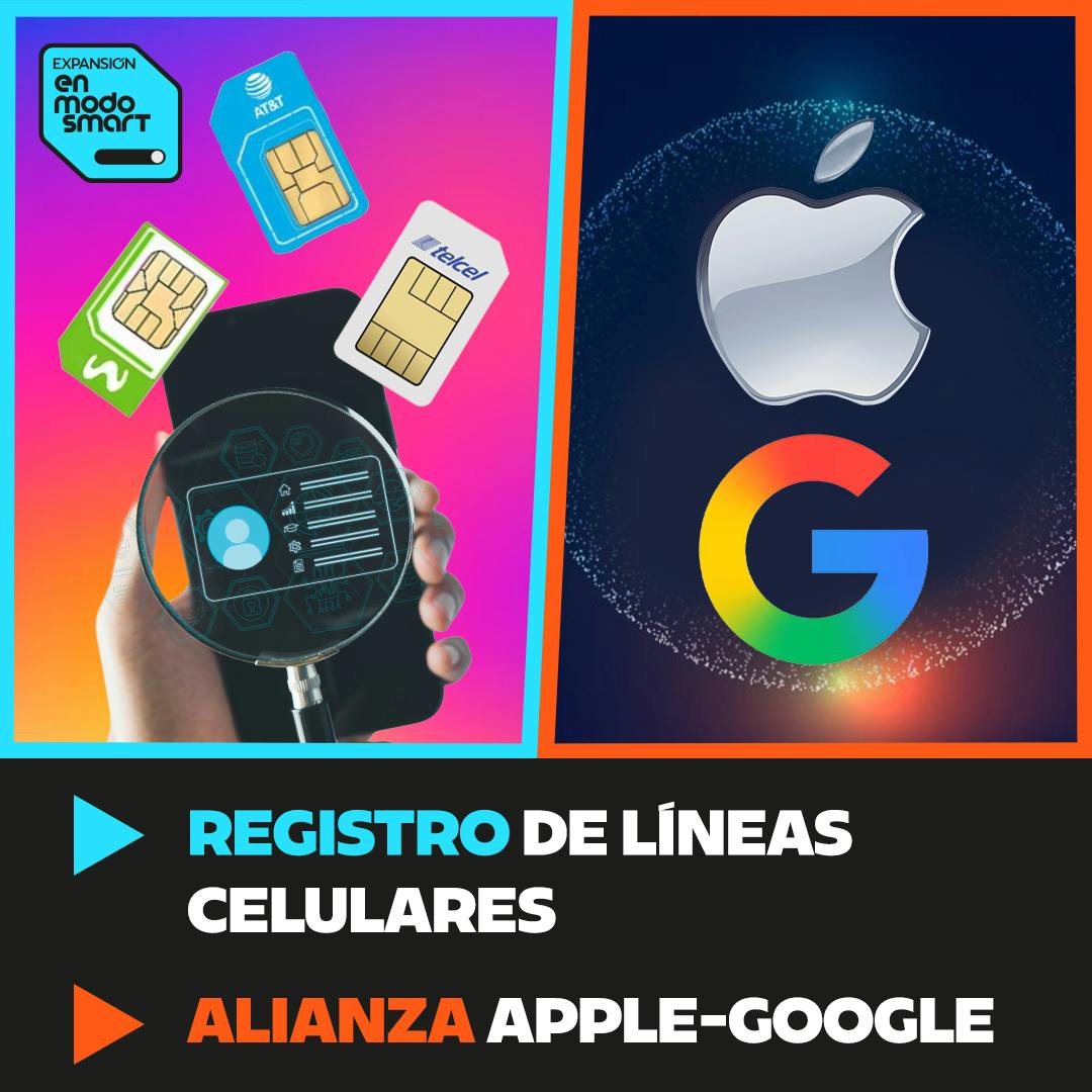 Apple se rinde y se alía con Google Y el registro de líneas celulares es un desastre
