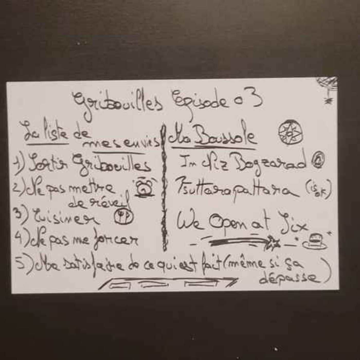 La liste de nos envies
