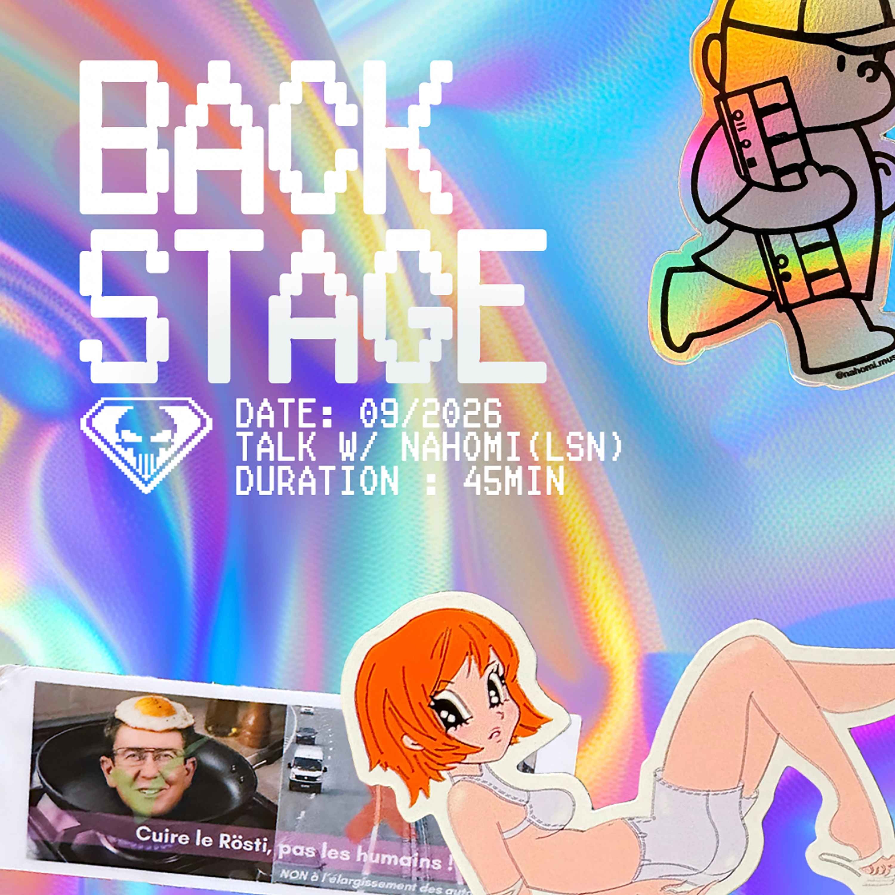backstage001 w/ Nahomi (lausanne) episode artwork