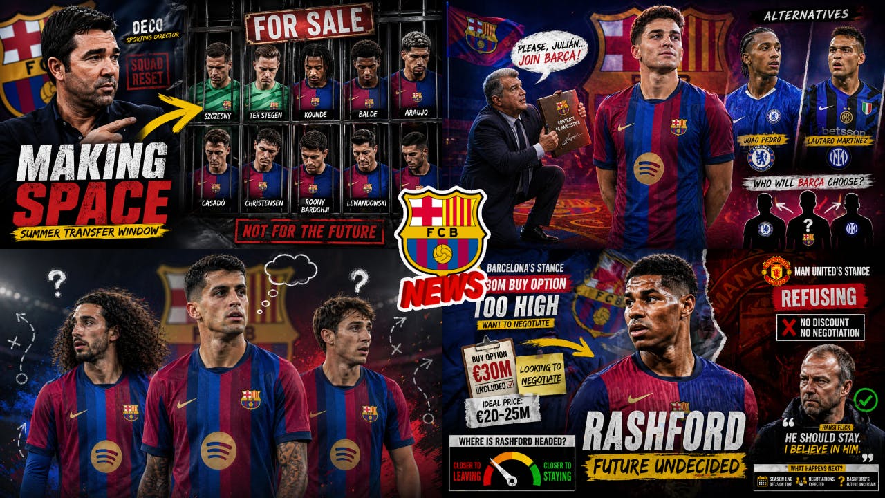Barca PRIORITIZE Julian Alvarez💣| Deco Squad SALES🚨| Fullback Signing PLAN💥| Rashford LEAVING Likely⛔
