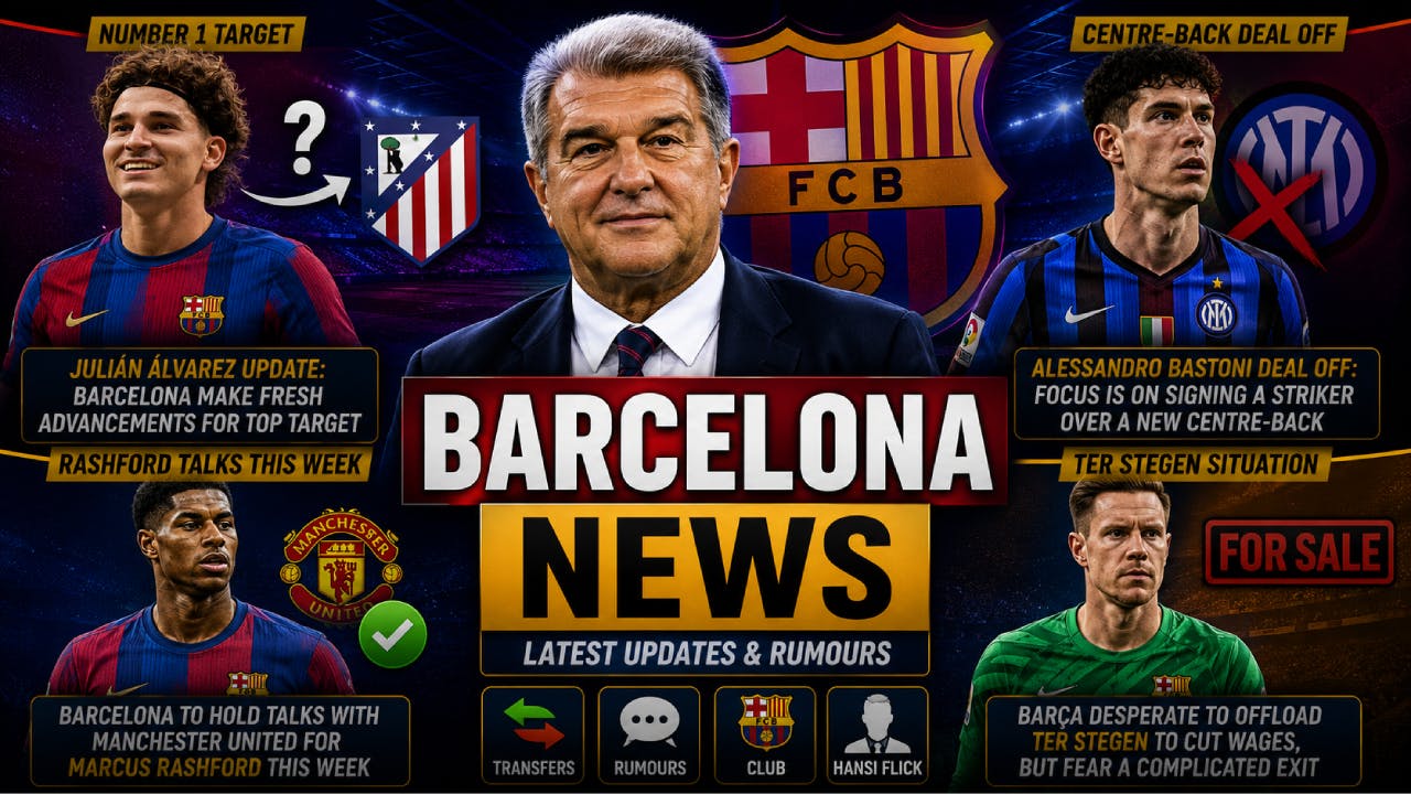 Julian Alvarez DEAL ON💣| Bastoni Deal OFF🚨| MEETING w/ Man United For Rashford💥| Ter Stegen Future WORRY😬