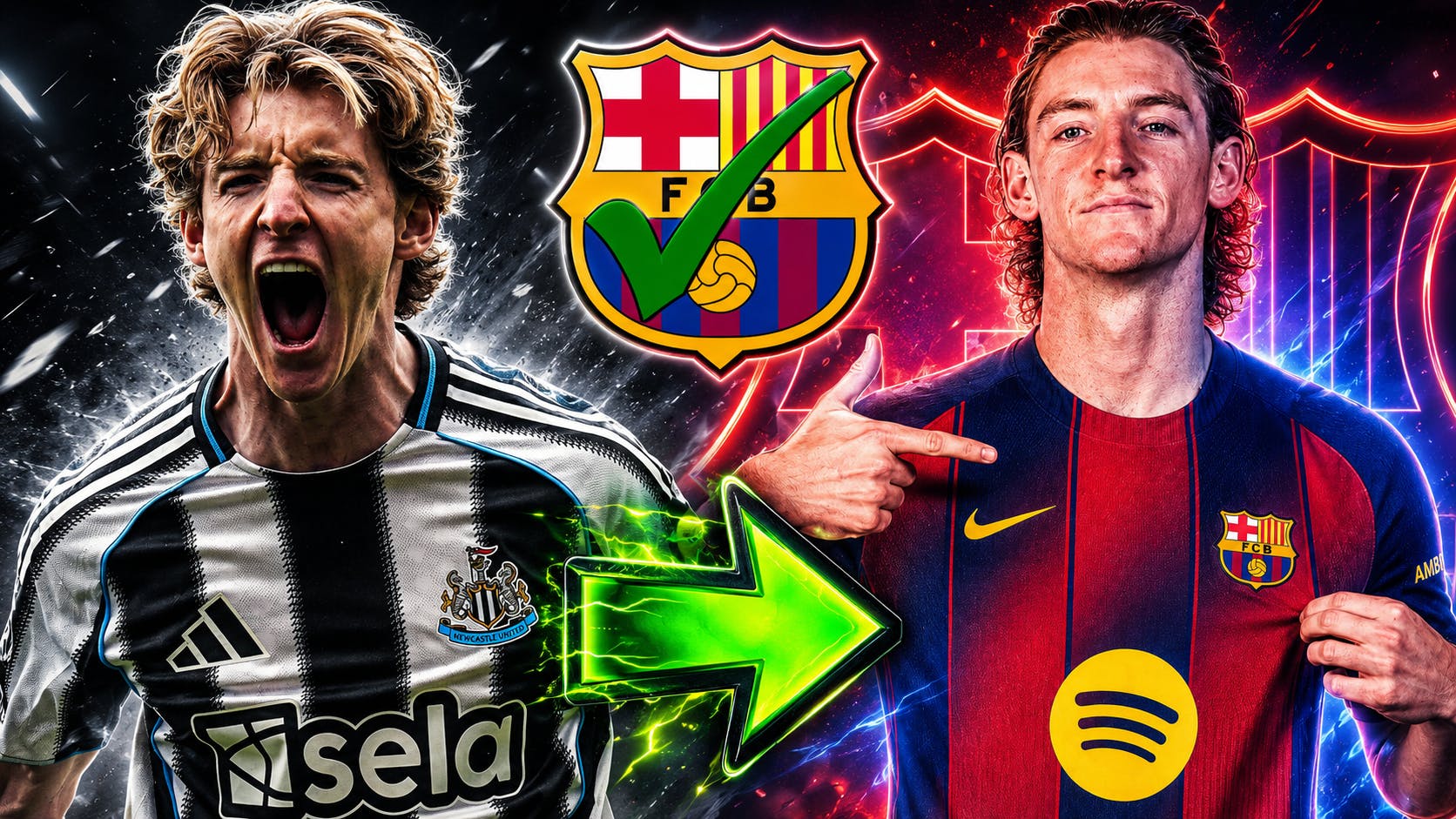 🚨BREAKING NEWS: Anthony Gordon To Barcelona Is A Done Deal 🔵🔴| €80M Fee w/ Contract Until June 2031✅