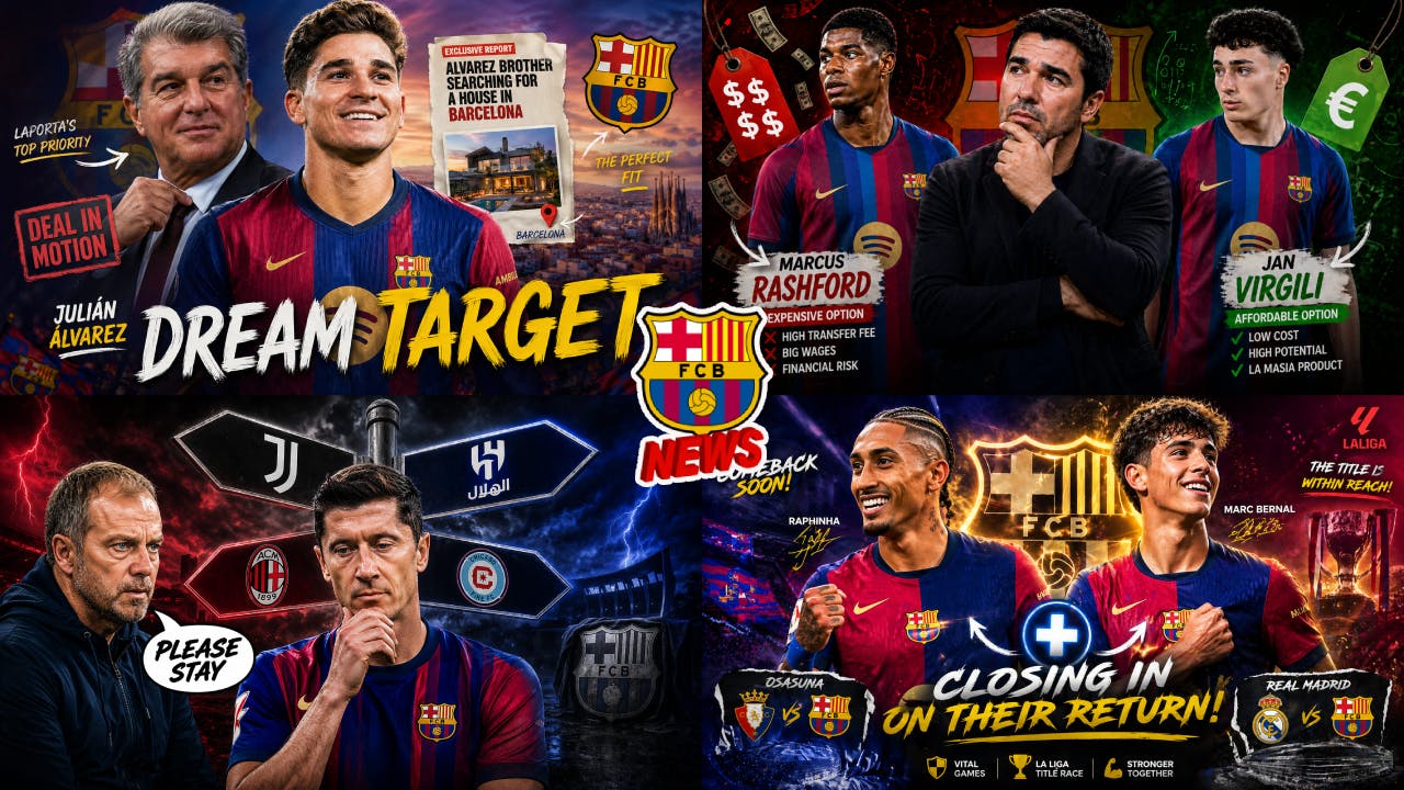 Laporta BEGINS Julian Alvarez Deal💣| Deco Winger DILEMMA🚨| Lewy Decision SOON💥| HUGE Injury Returns✅